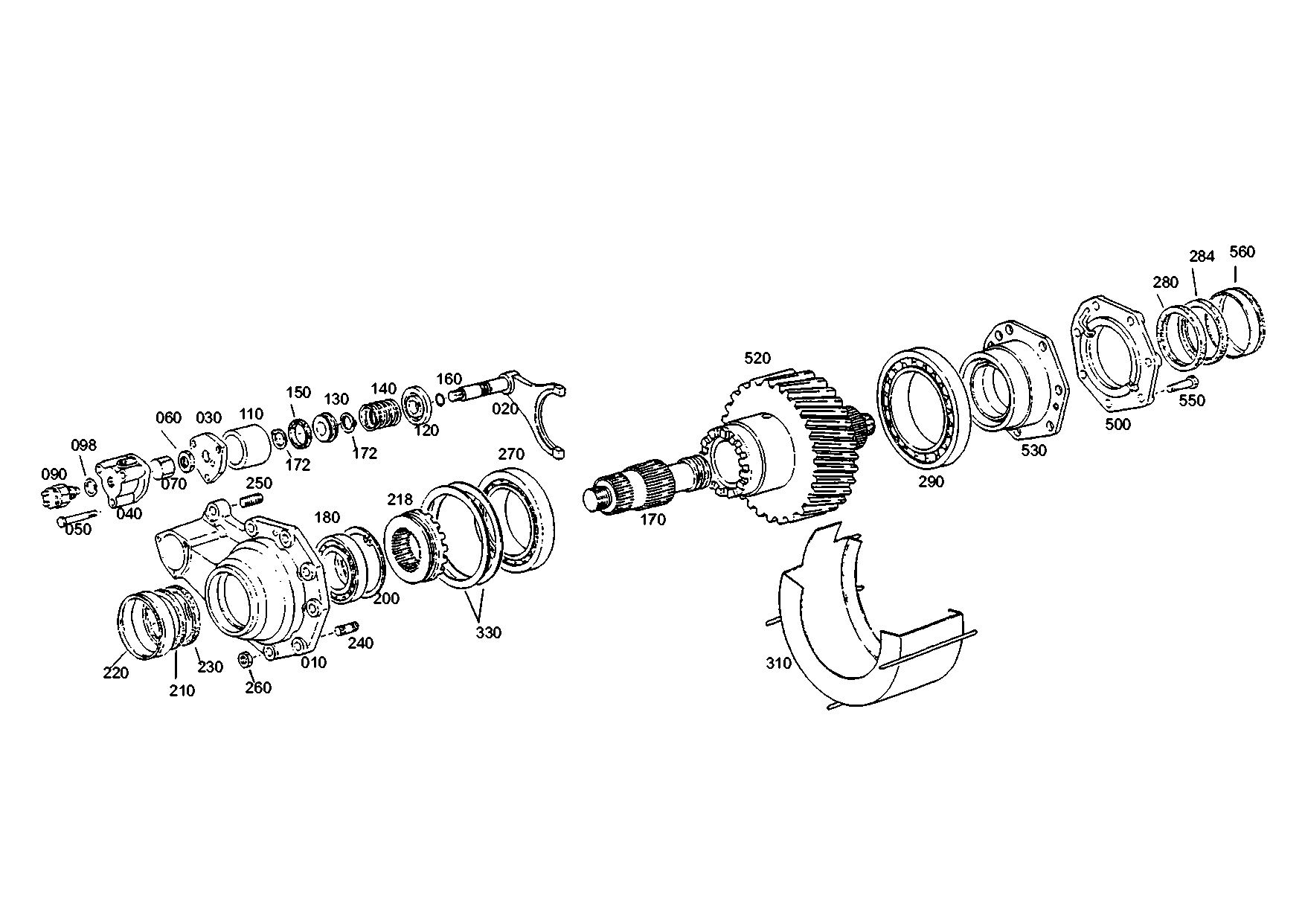 drawing for SCANIA 1357851 - OUTPUT SHAFT (figure 5)