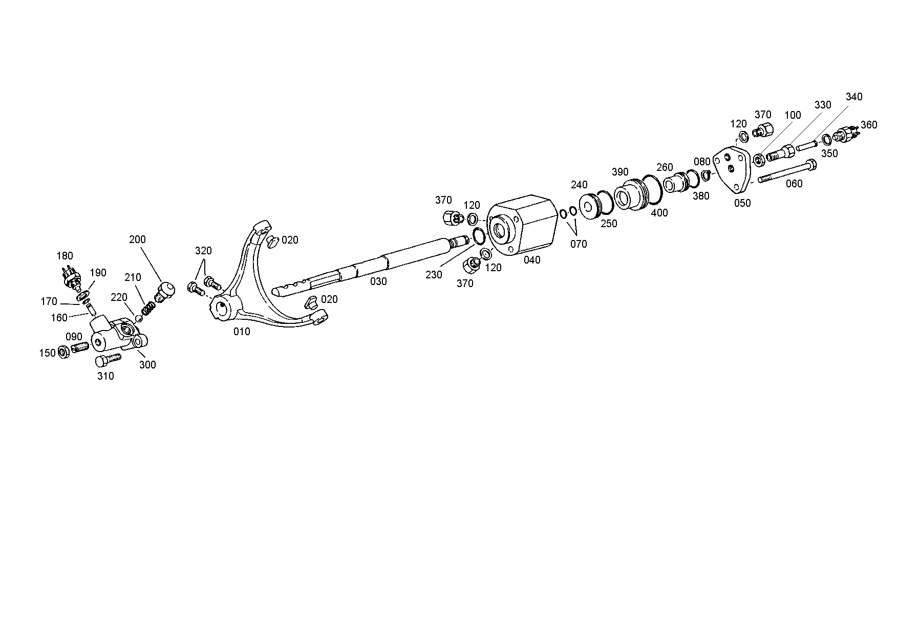 drawing for MARMON Herring MVG202056 - SHIFTER ROD (figure 4)