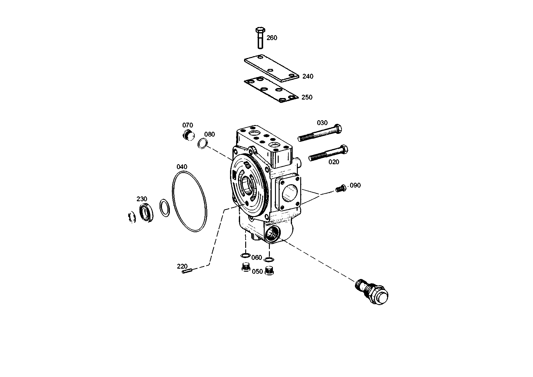 drawing for Hyundai Construction Equipment 0634303852 - O-RING (figure 1)