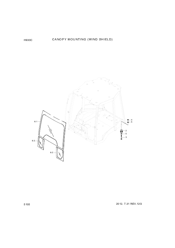 drawing for Hyundai Construction Equipment S205-16100B - NUT-HEX (figure 1)