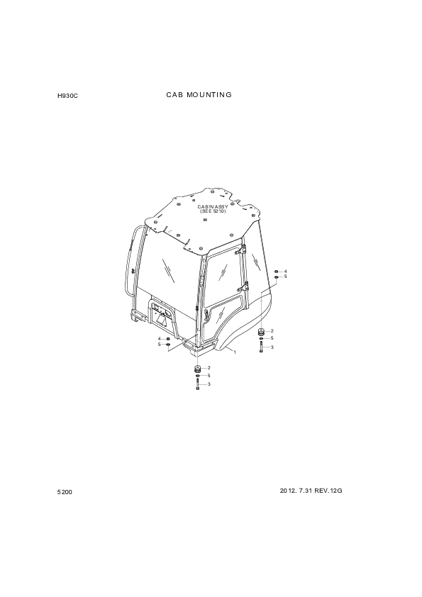 drawing for Hyundai Construction Equipment S205-16100B - NUT-HEX (figure 2)