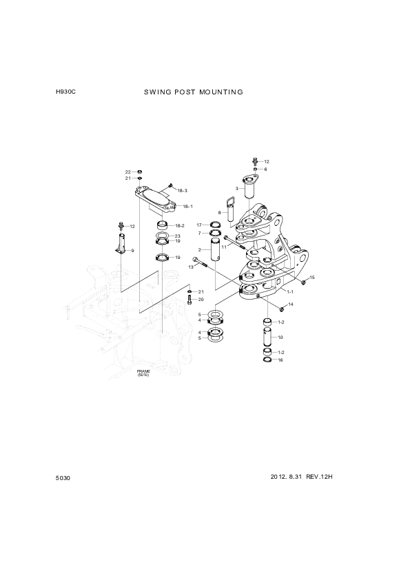 drawing for Hyundai Construction Equipment S205-20100B - NUT-HEX (figure 1)