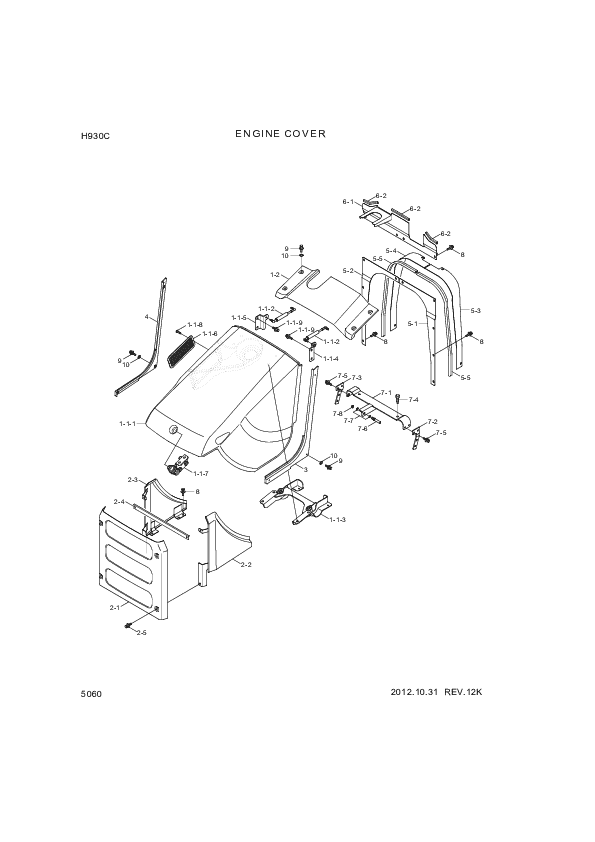 drawing for Hyundai Construction Equipment S151-060166 - BOLT-TAP (figure 1)