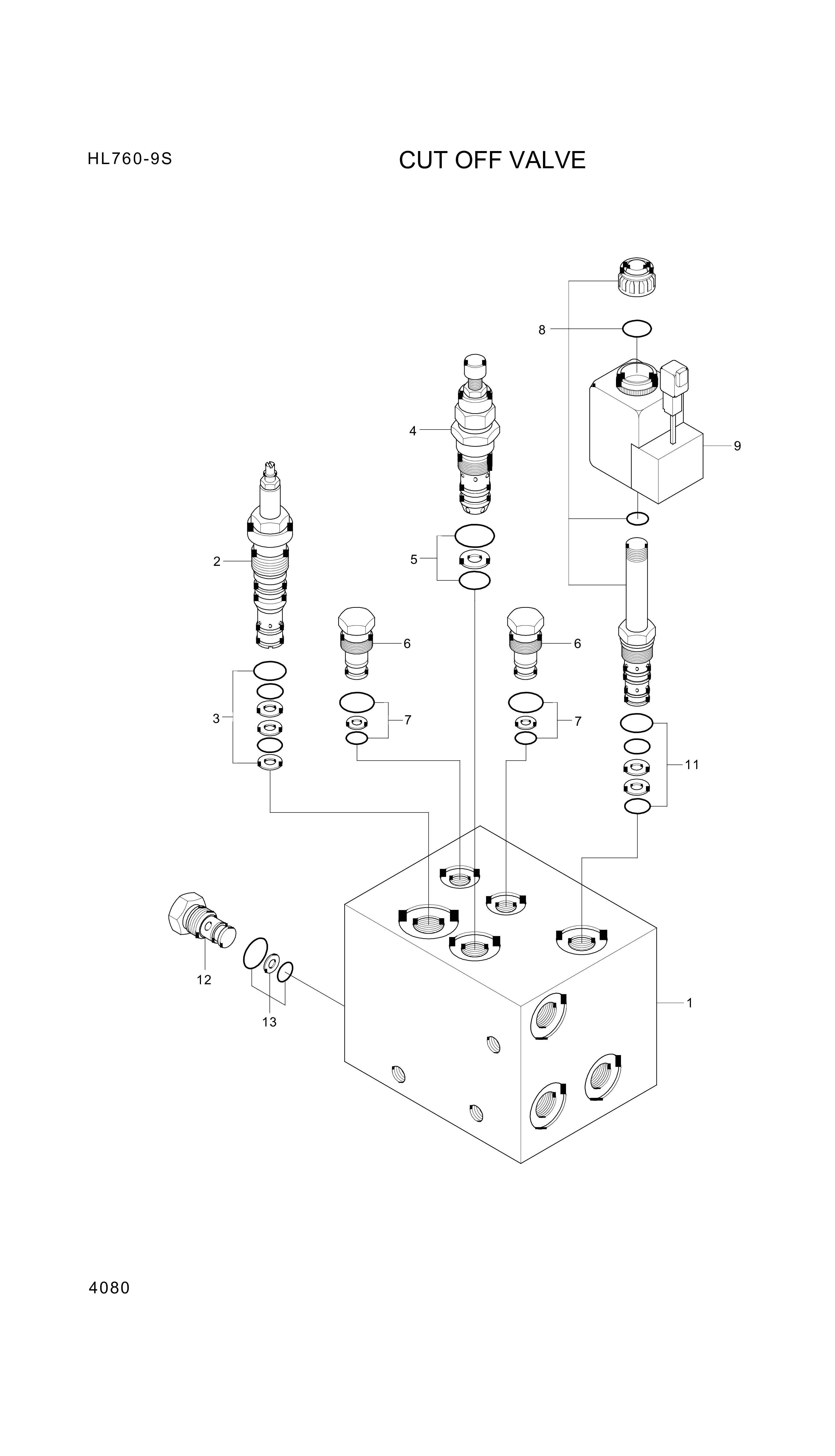 drawing for Hyundai Construction Equipment XKAL-00064 - SEAL KIT (figure 1)