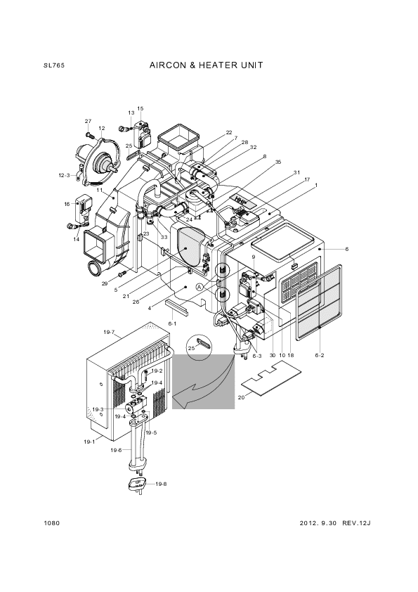 drawing for Hyundai Construction Equipment 11N6-90700 - FAN&MOTOR ASSY (figure 1)