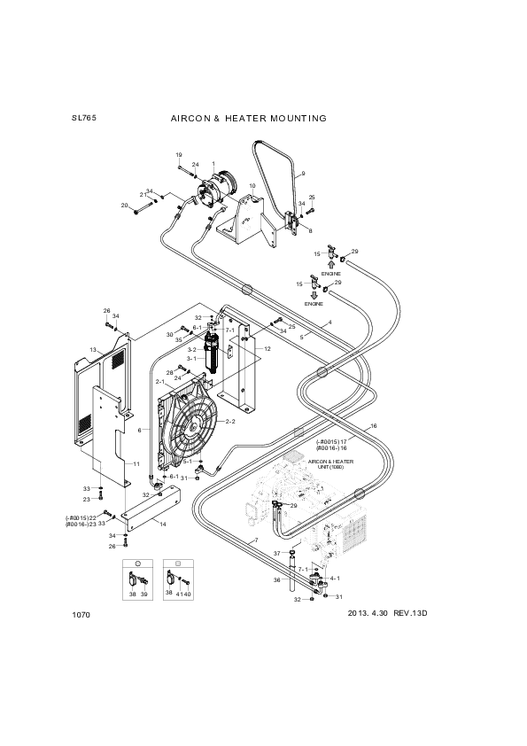 drawing for Hyundai Construction Equipment 11Q6-90040 - COMPRESSOR ASSY (figure 2)