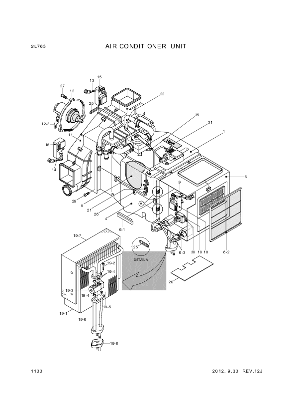 drawing for Hyundai Construction Equipment 11N6-90700 - FAN&MOTOR ASSY (figure 3)