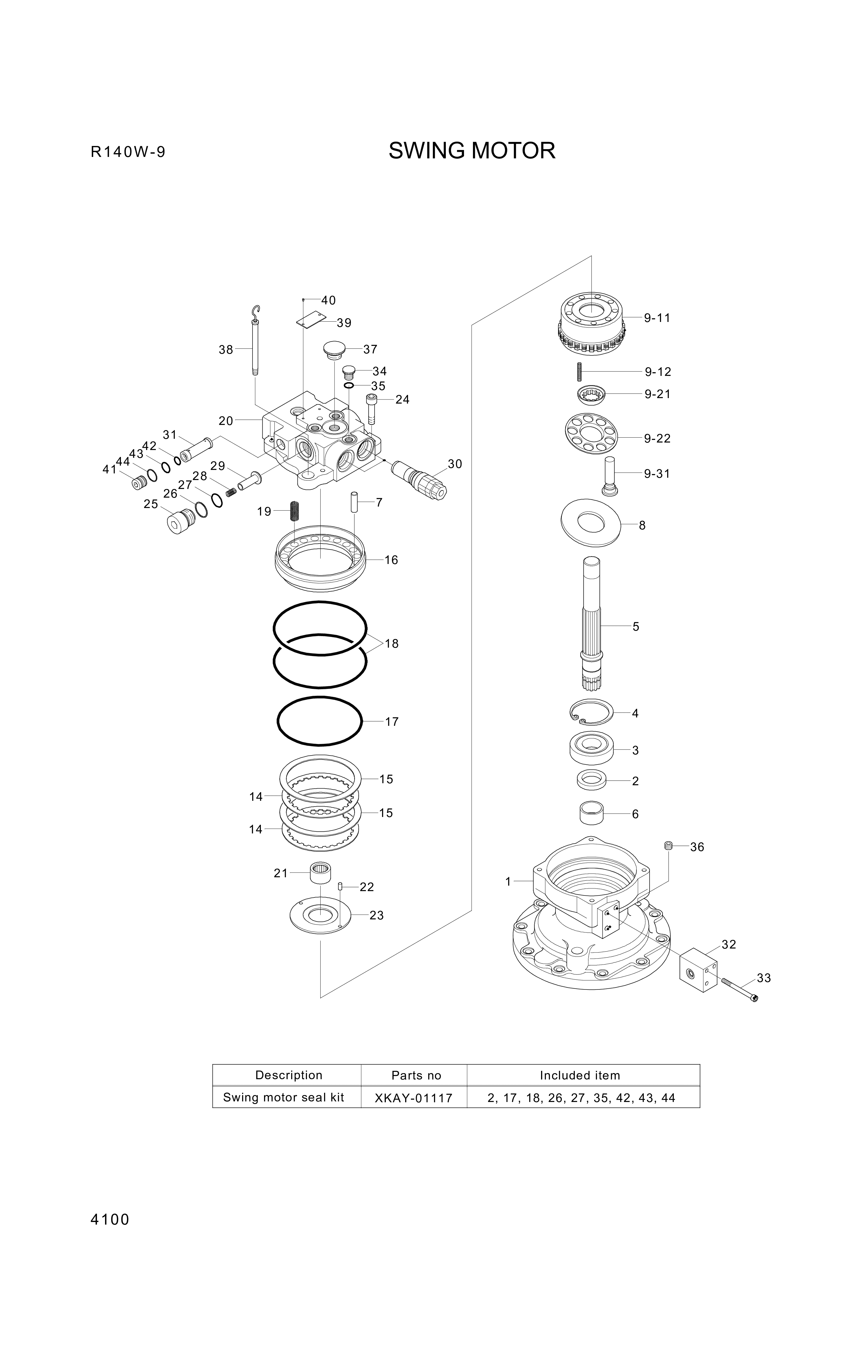 drawing for Hyundai Construction Equipment PO018B - O-RING (figure 1)