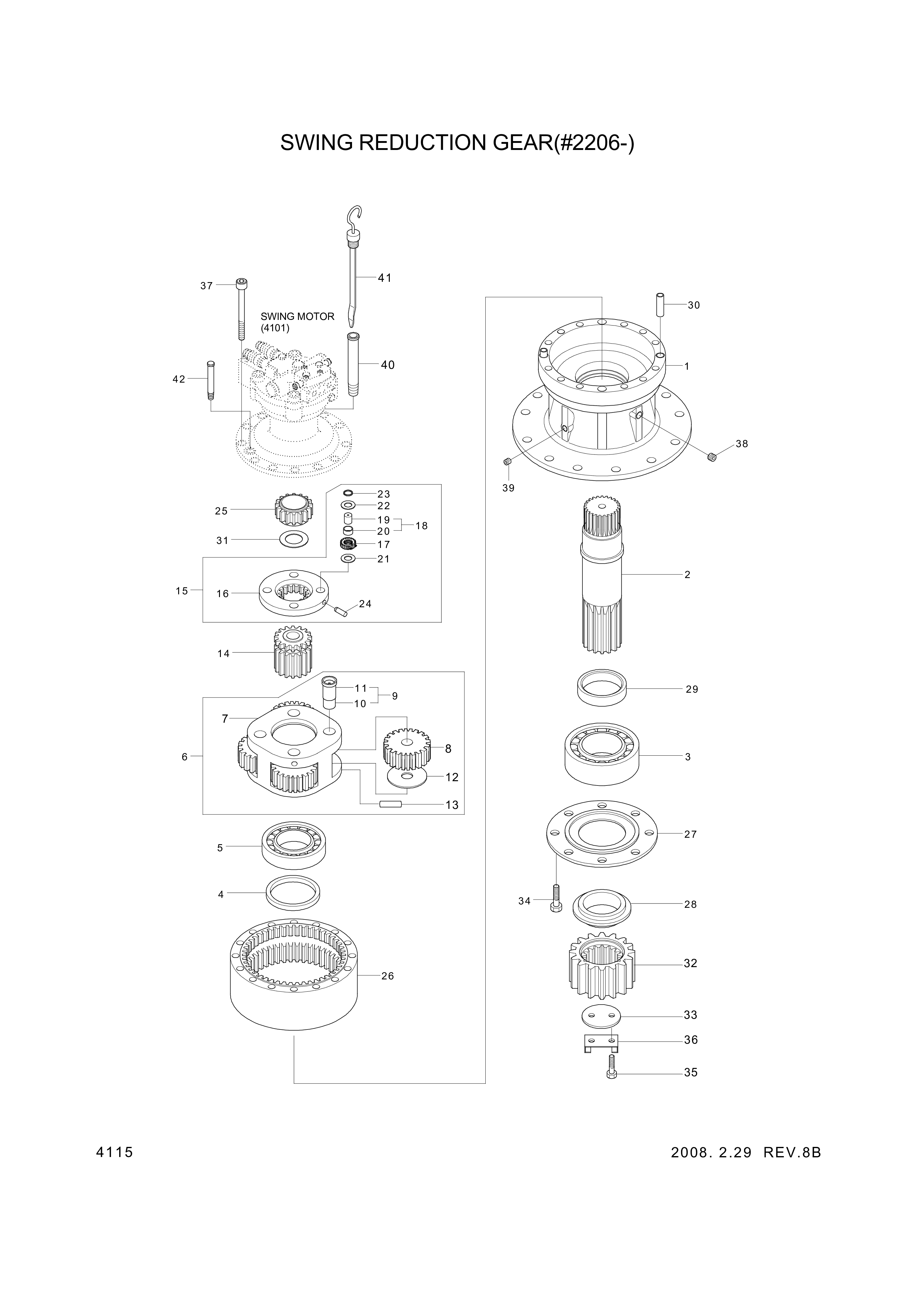 drawing for Hyundai Construction Equipment XKAQ-00429 - CARRIER ASSY-2ND (figure 1)