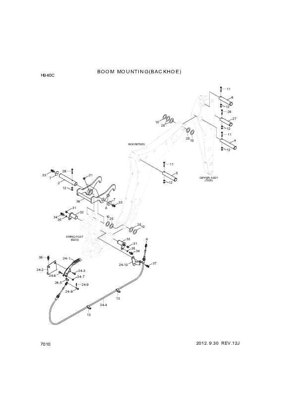 drawing for Hyundai Construction Equipment S205-121002 - Nut-Hex (figure 4)