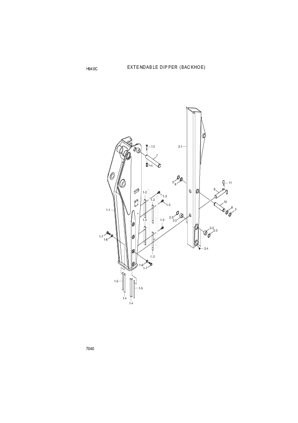 drawing for Hyundai Construction Equipment 61M7-10020 - BUSHING-PIN (figure 4)