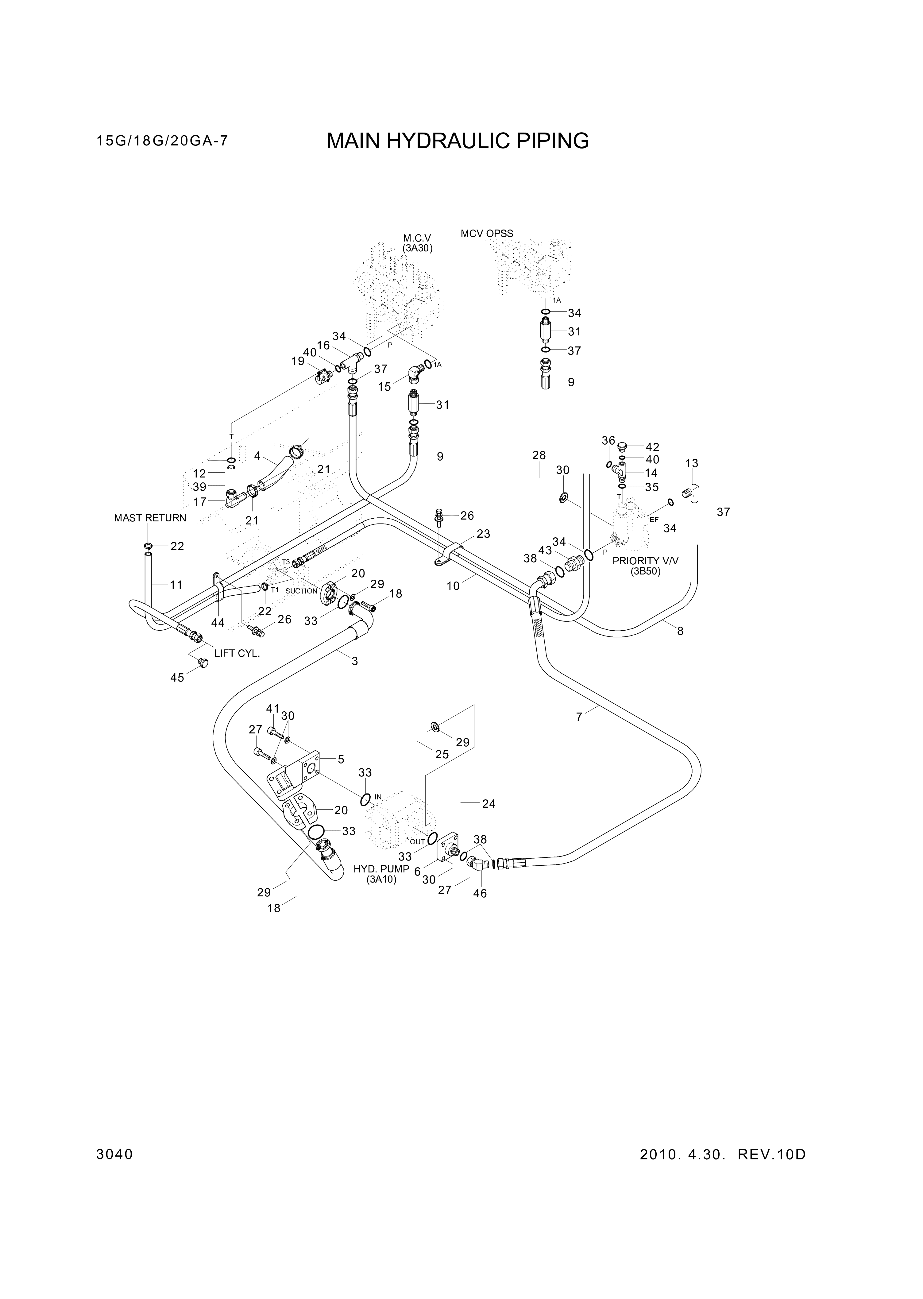 drawing for Hyundai Construction Equipment S611-019001 - O-RING (figure 3)