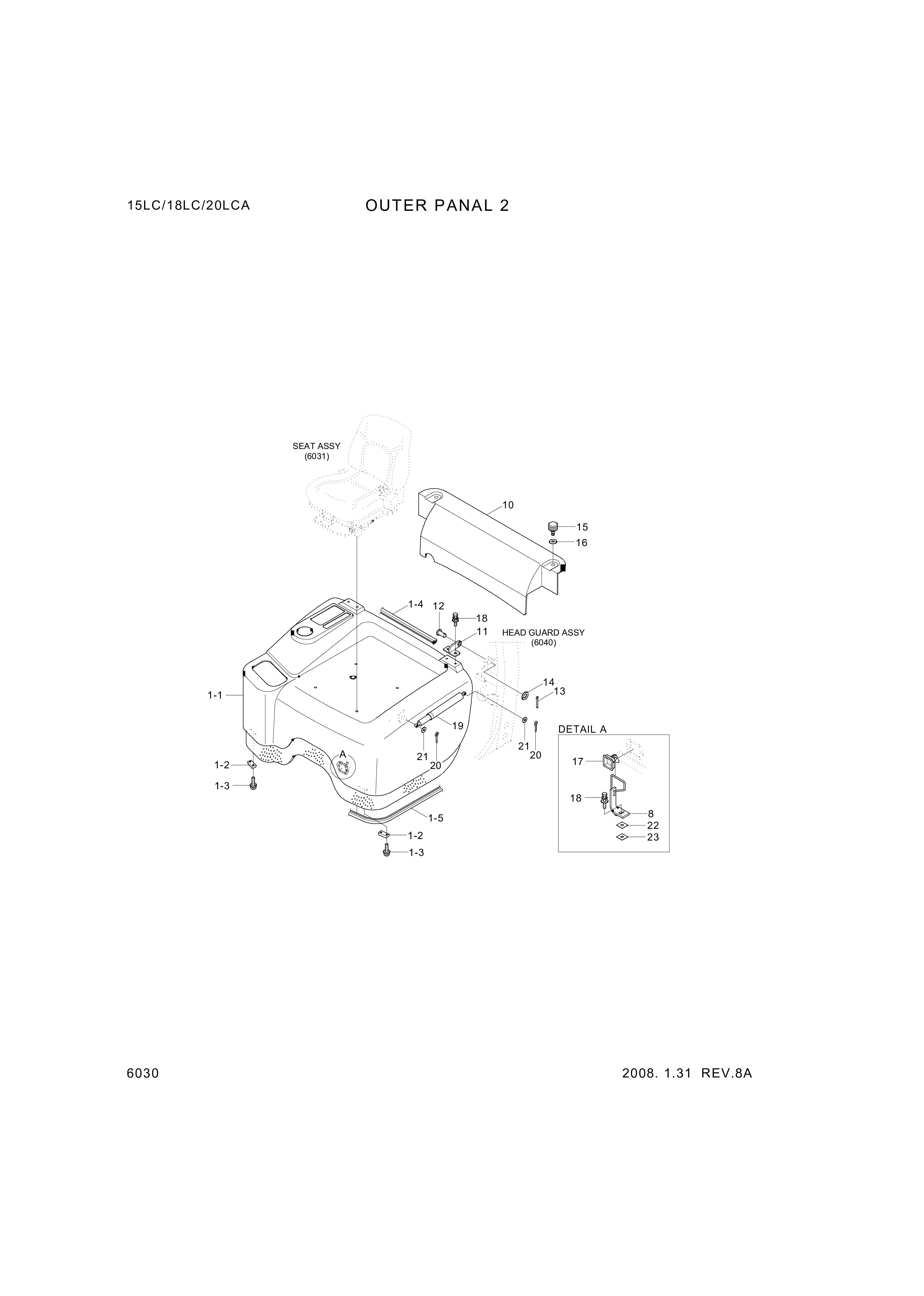 drawing for Hyundai Construction Equipment S461-320202 - PIN-SPLIT (figure 1)