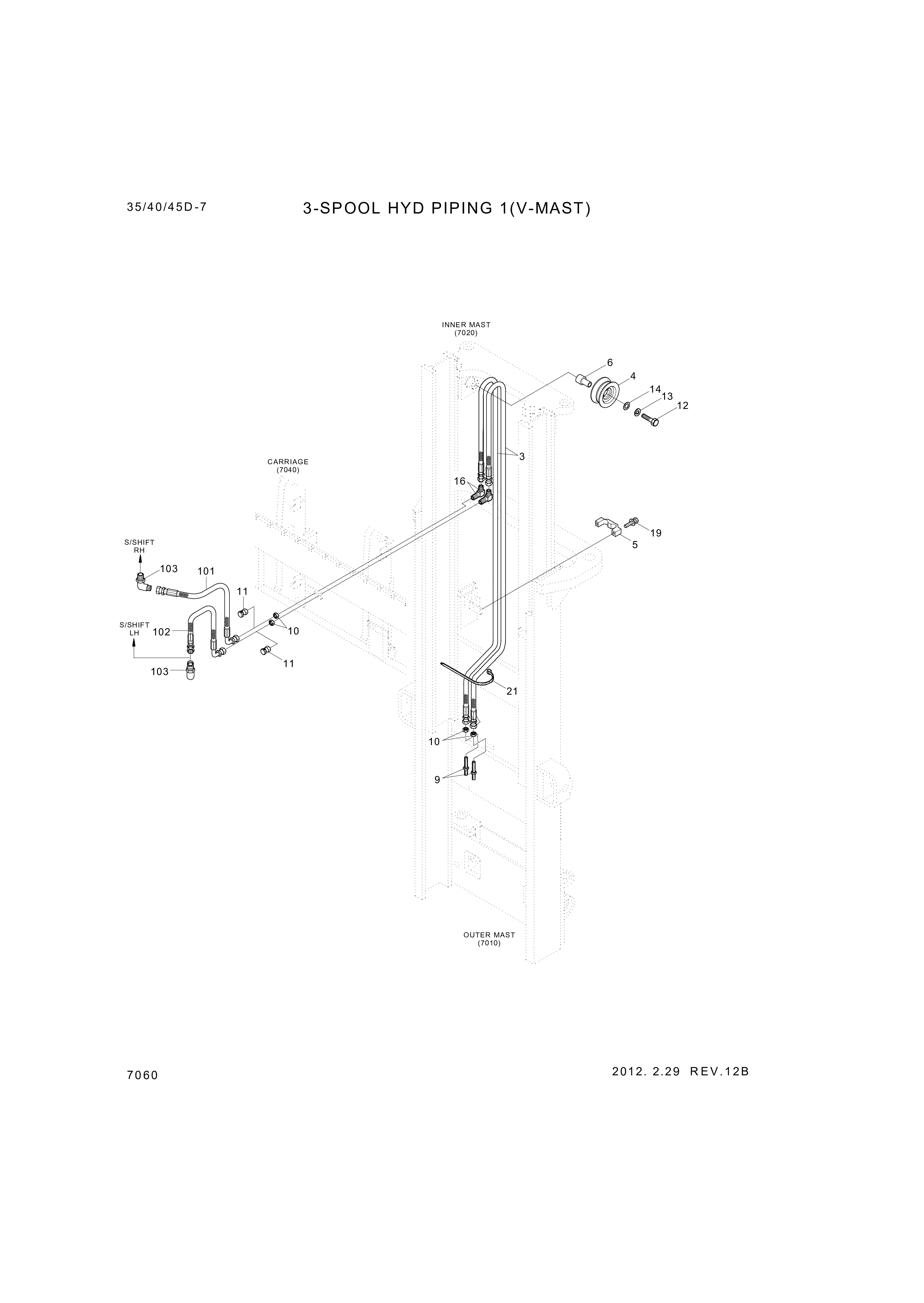 drawing for Hyundai Construction Equipment 201512060 - BOLT-HEX (figure 4)