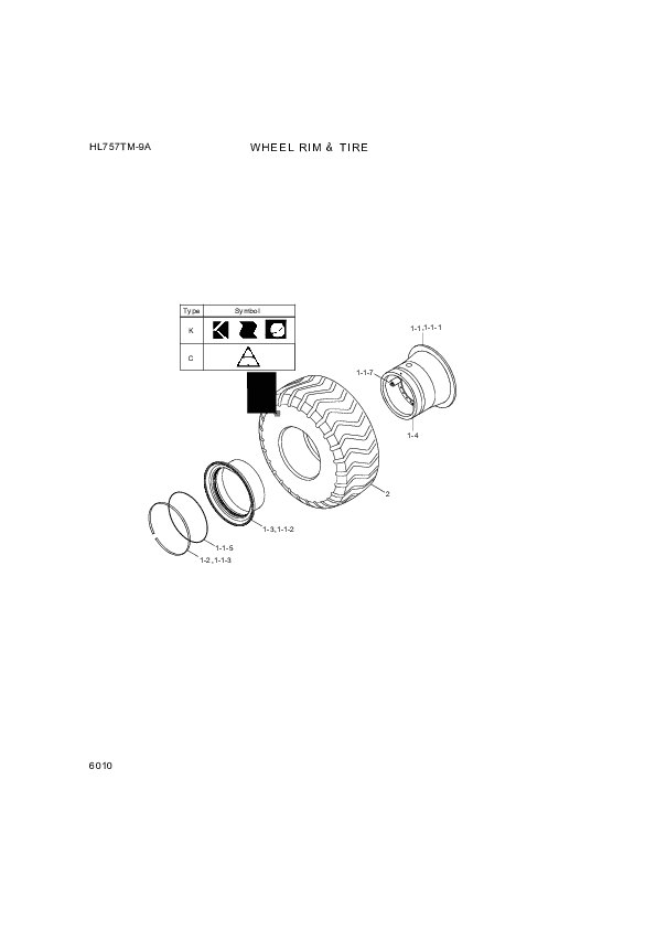 drawing for Hyundai Construction Equipment ZGAQ-02403 - FLANGE-DETACHABLE (figure 1)