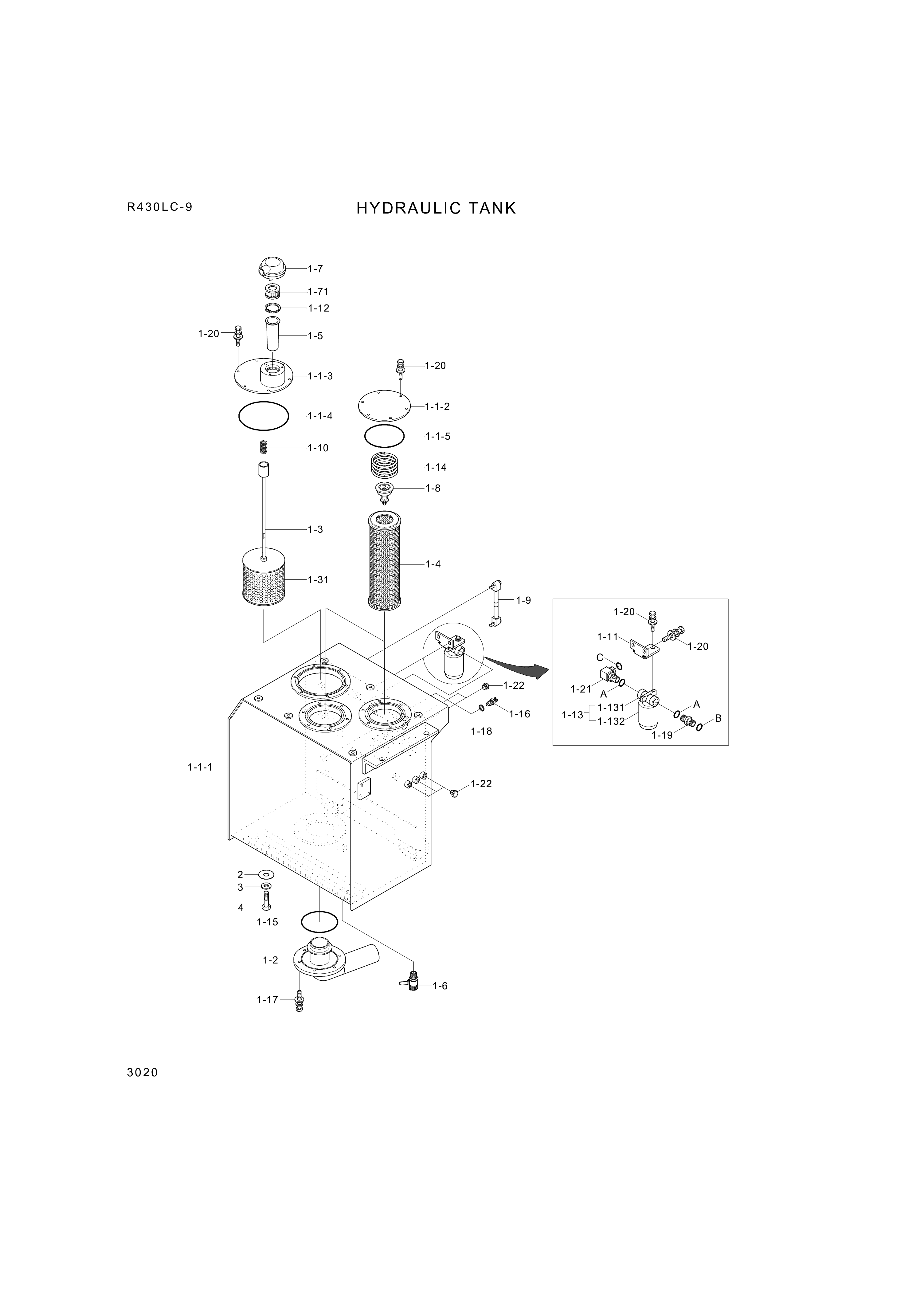drawing for Hyundai Construction Equipment 9532-22002 - O-RING (figure 1)
