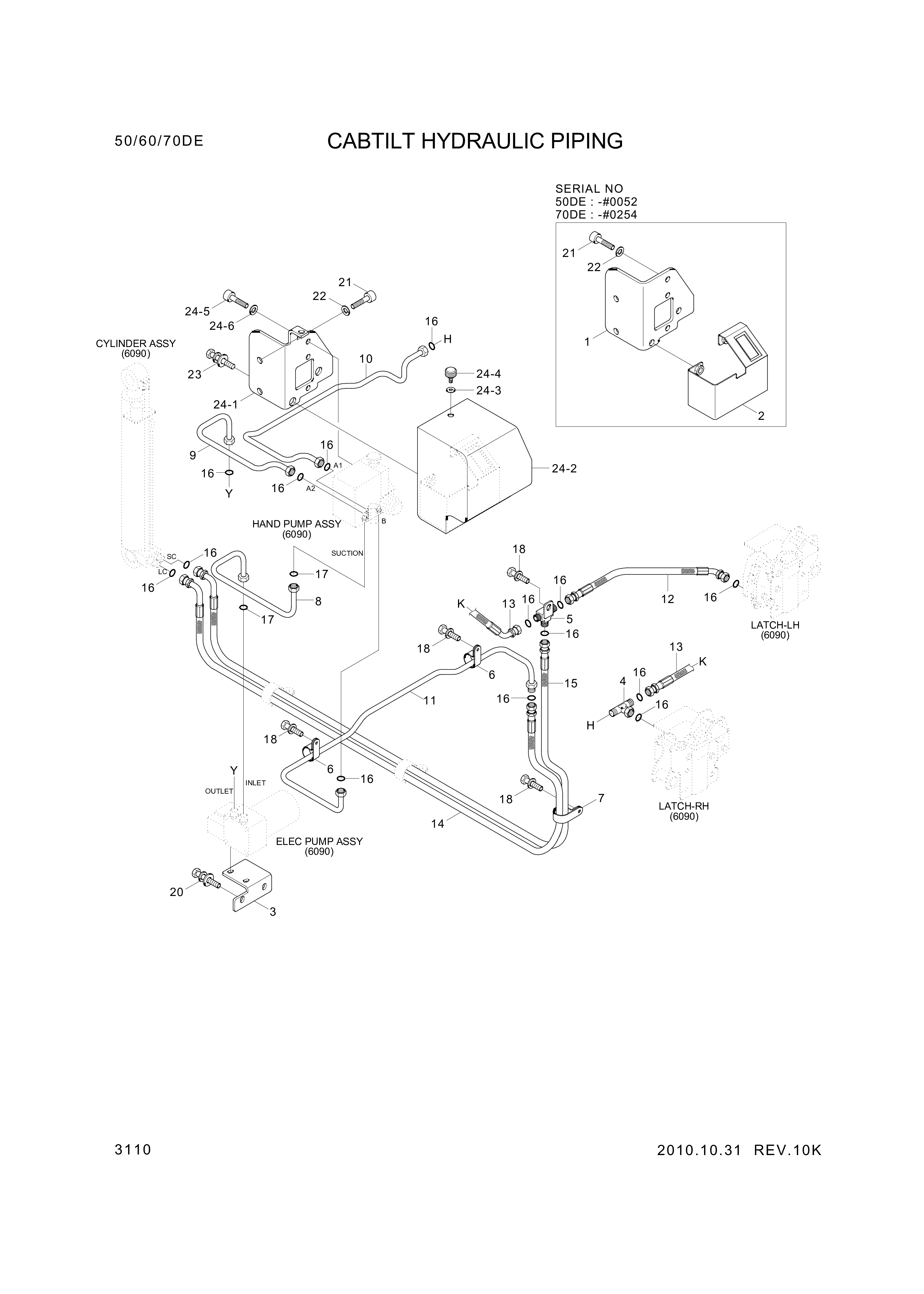 drawing for Hyundai Construction Equipment 0SBM1020 - SCREX (figure 4)