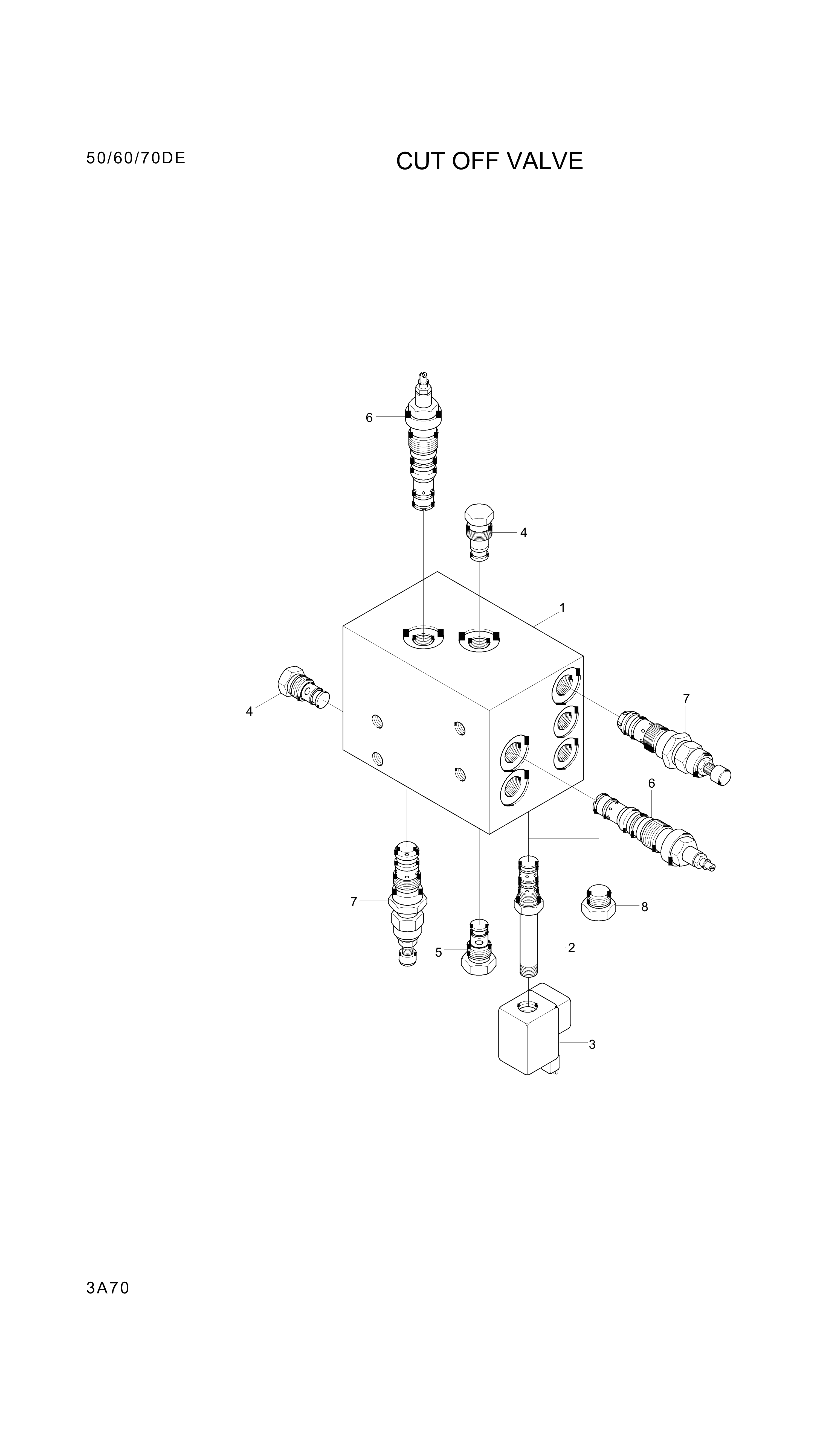 drawing for Hyundai Construction Equipment XKAL-00091 - VALVE-CHECK (figure 1)