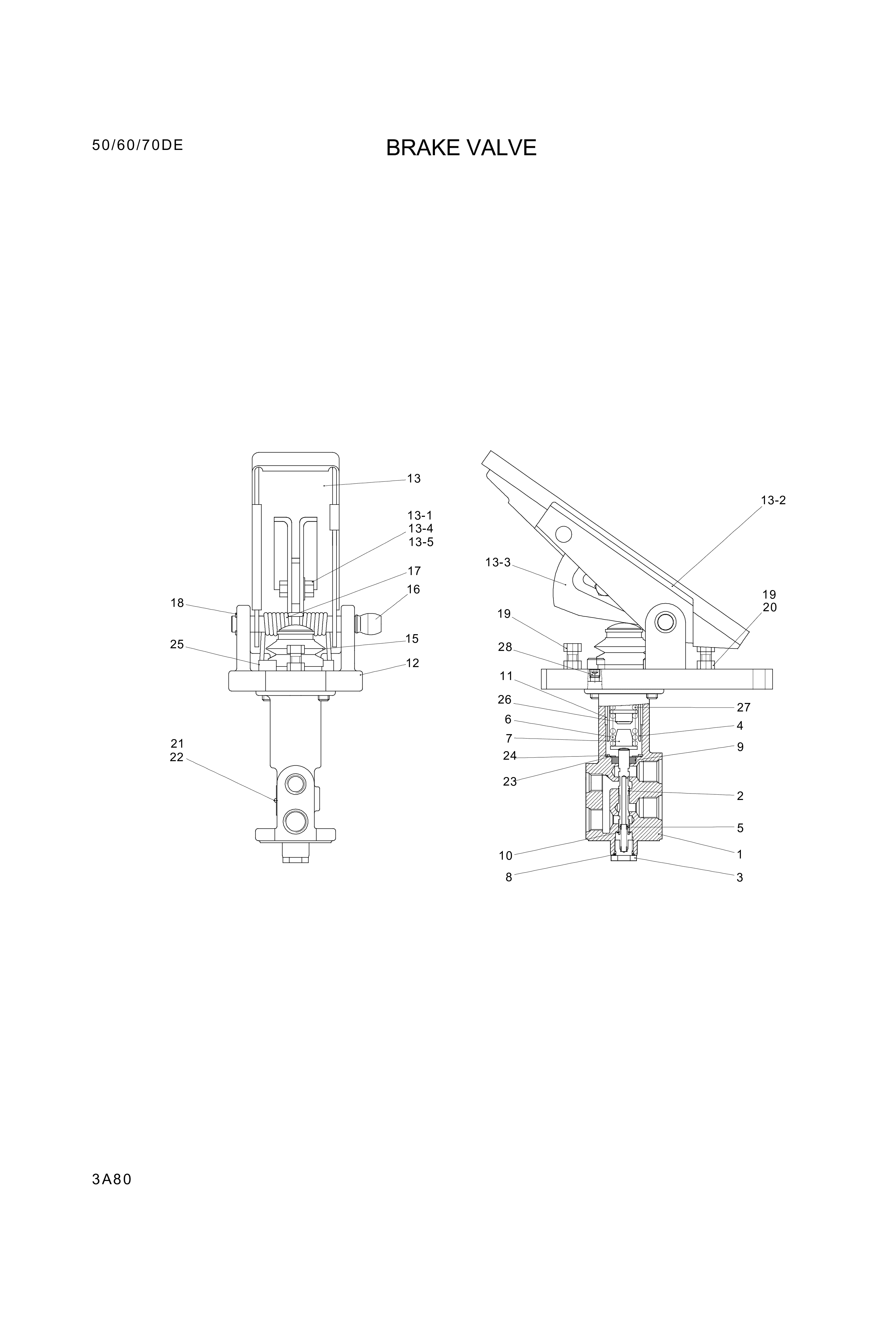 drawing for Hyundai Construction Equipment XKAK-00102 - PEDAL-BRAKE (figure 1)
