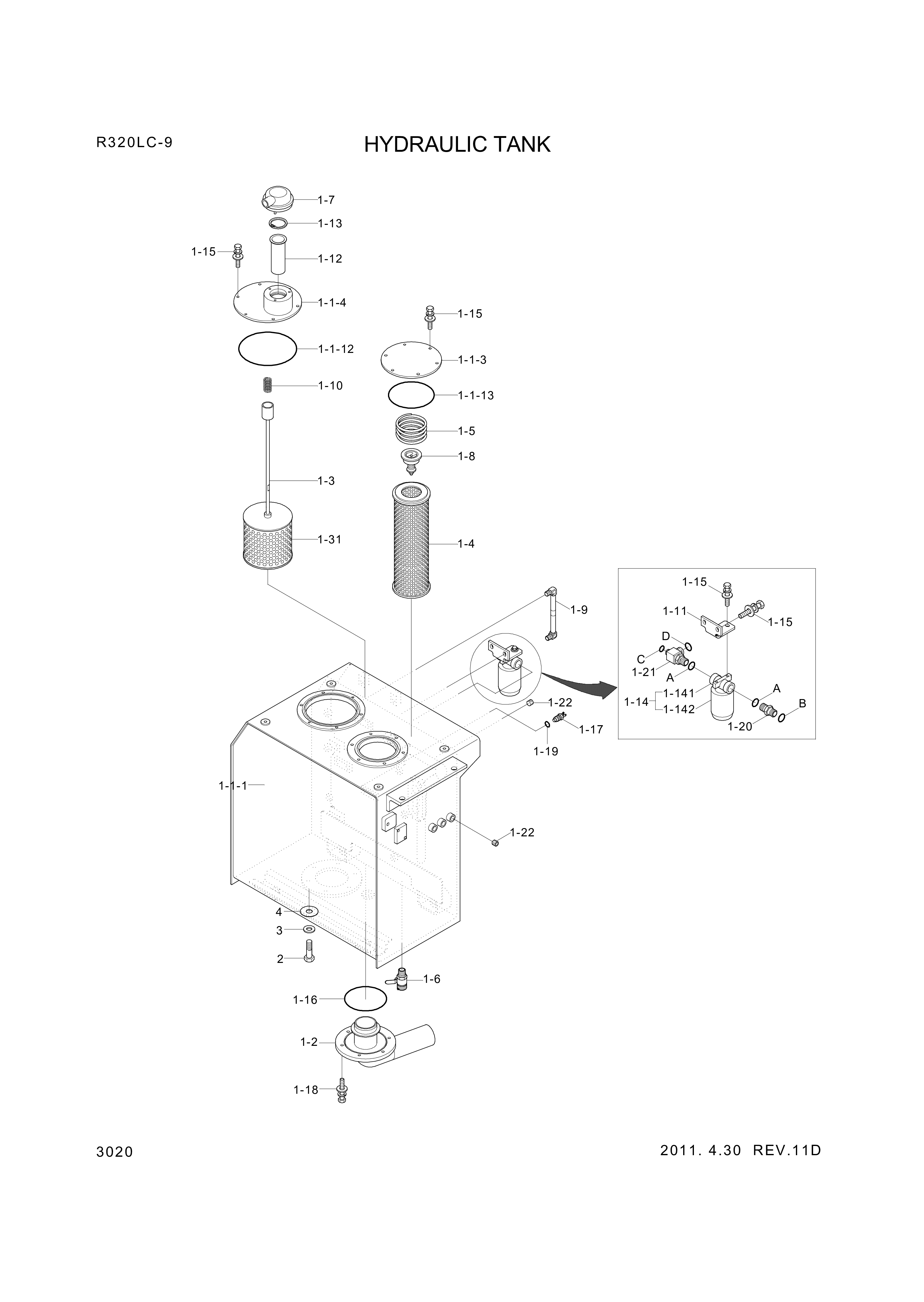 drawing for Hyundai Construction Equipment 9532-22002 - O-RING (figure 2)
