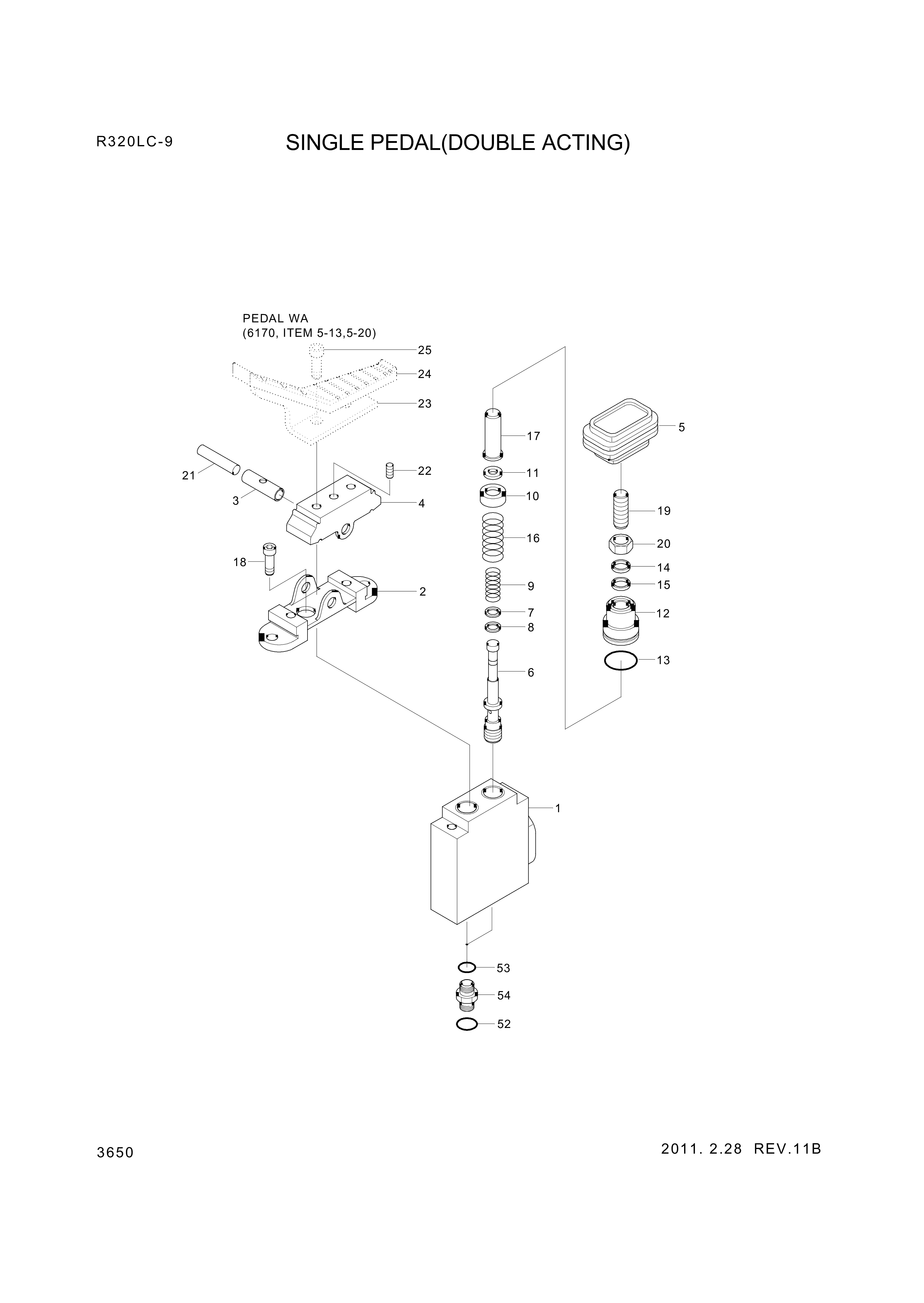 drawing for Hyundai Construction Equipment XKAH-01628 - O-RING (figure 3)