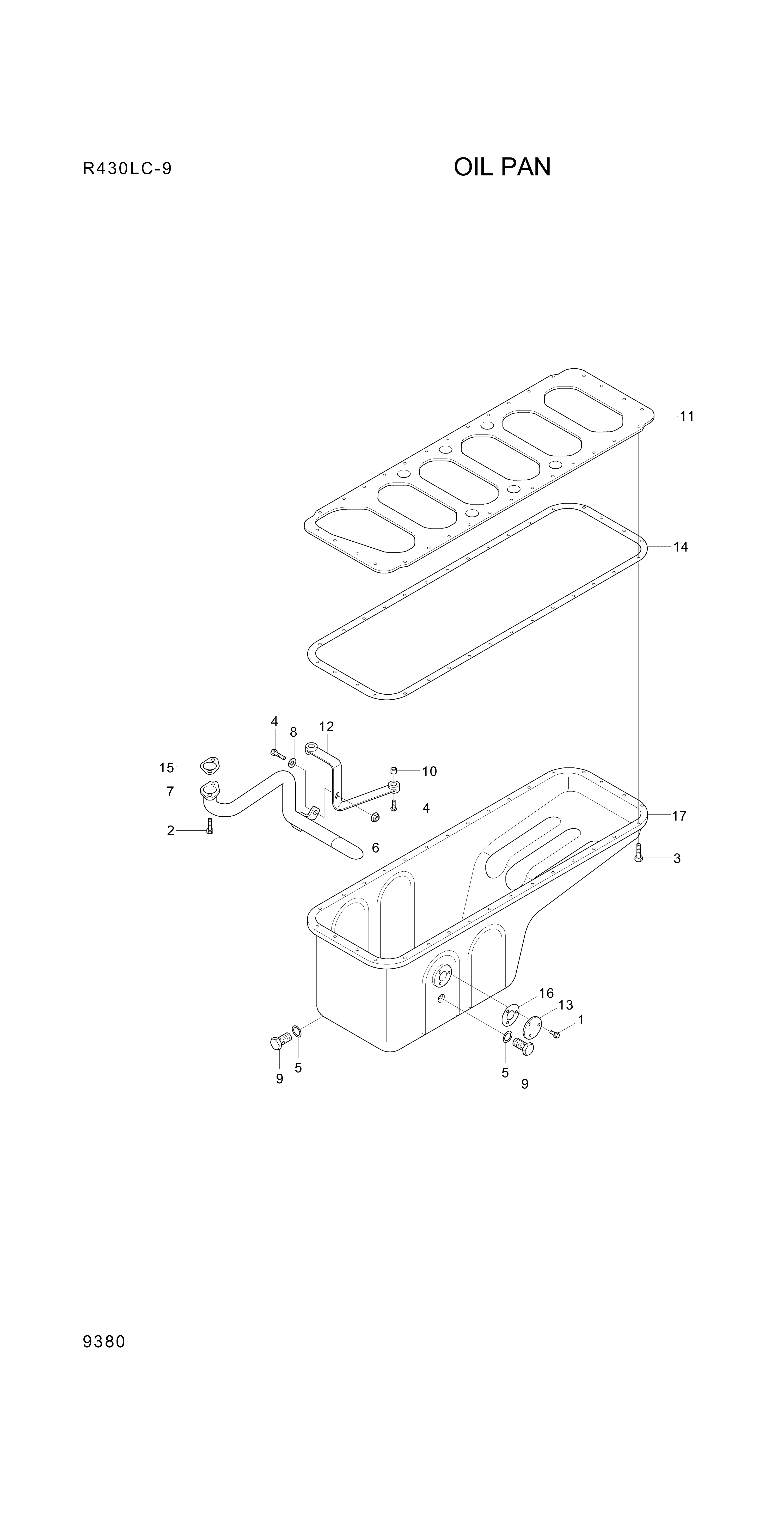 drawing for Hyundai Construction Equipment YUBP-07212 - NUT-HEX FLG (figure 3)