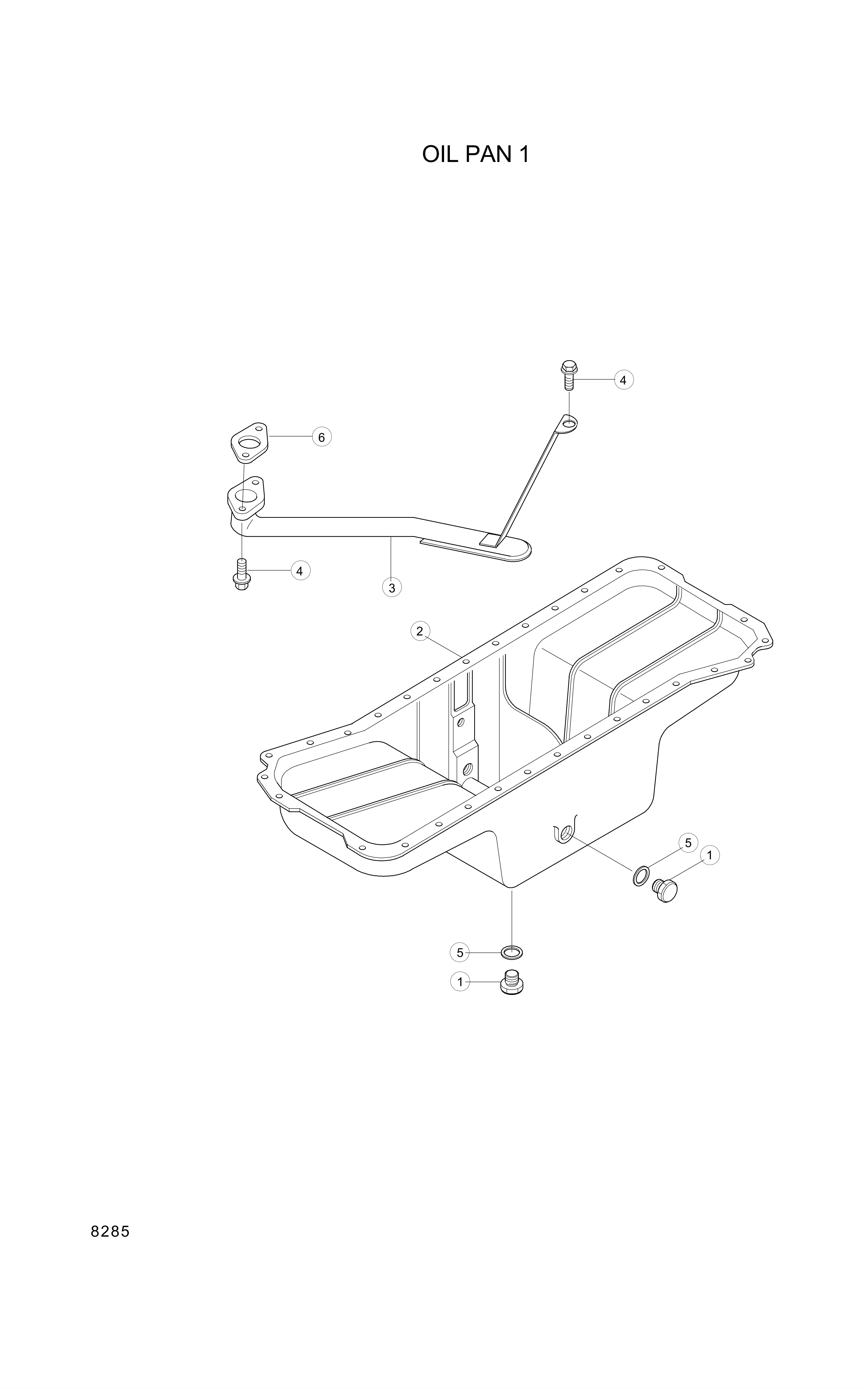 drawing for Hyundai Construction Equipment YUBP-05054 - PLUG-THREAD (figure 1)