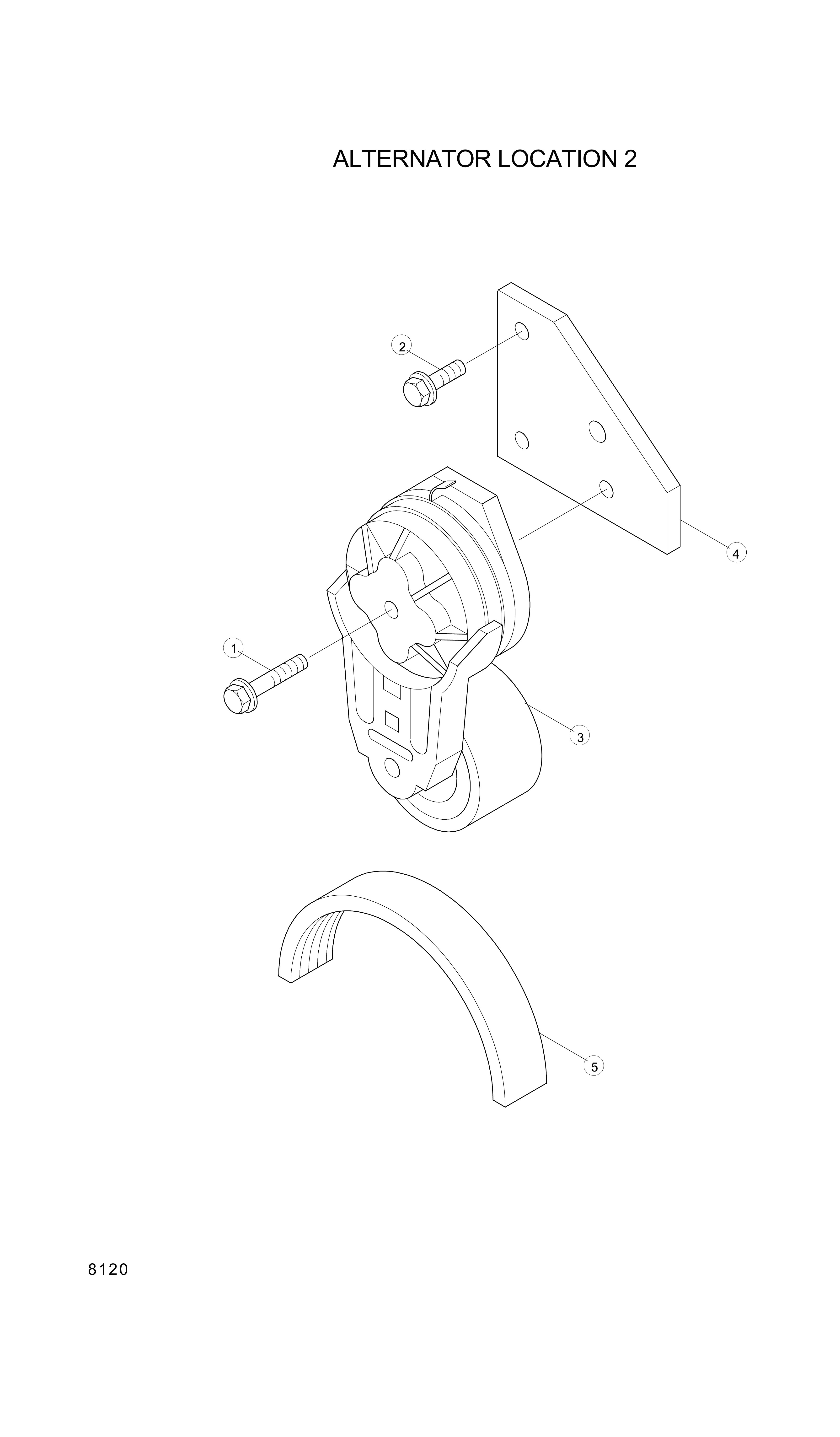 drawing for Hyundai Construction Equipment YUBP-05158 - BELT-FAN (figure 1)
