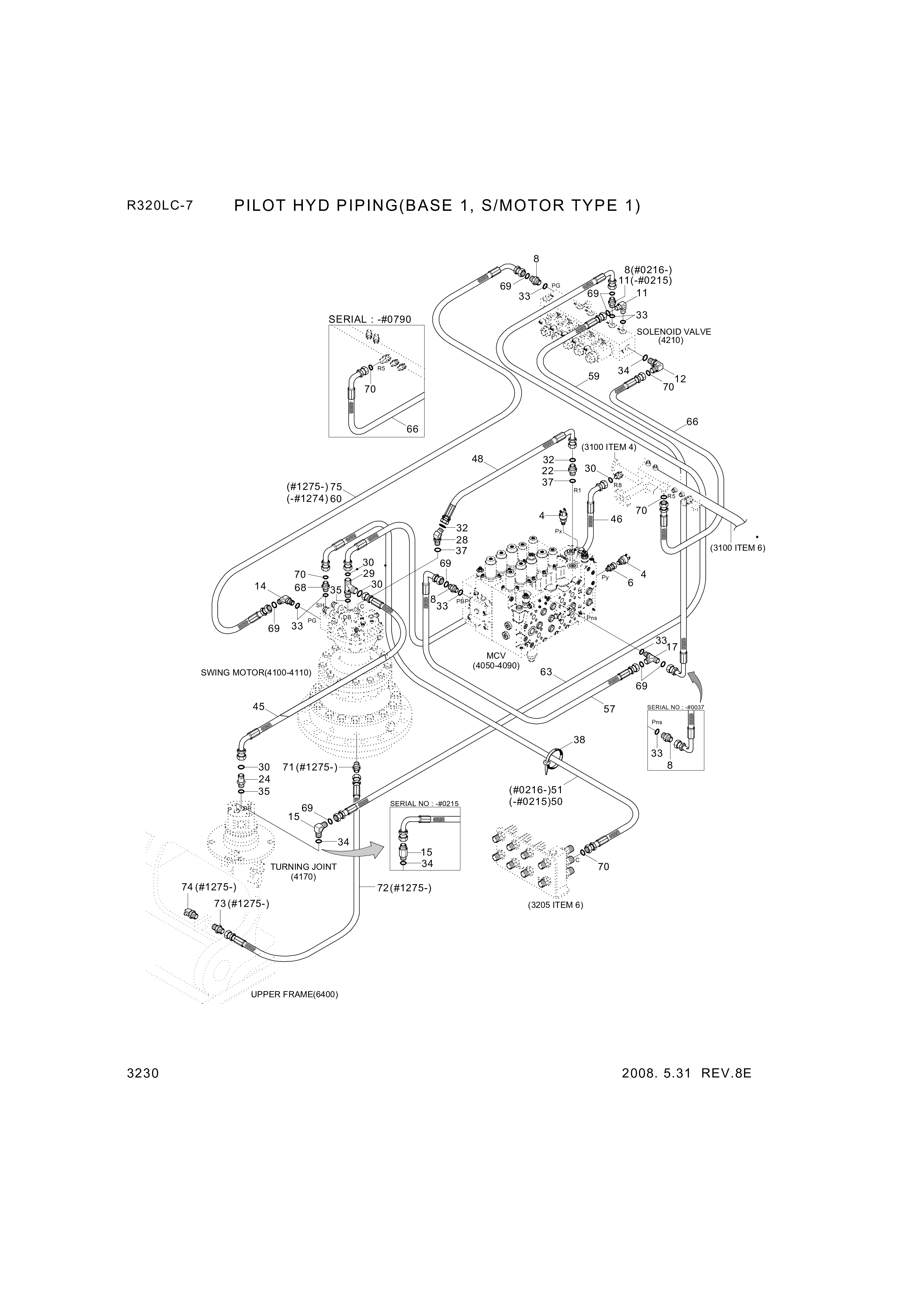 drawing for Hyundai Construction Equipment P930-162015 - HOSE ASSY-ORFS&THD