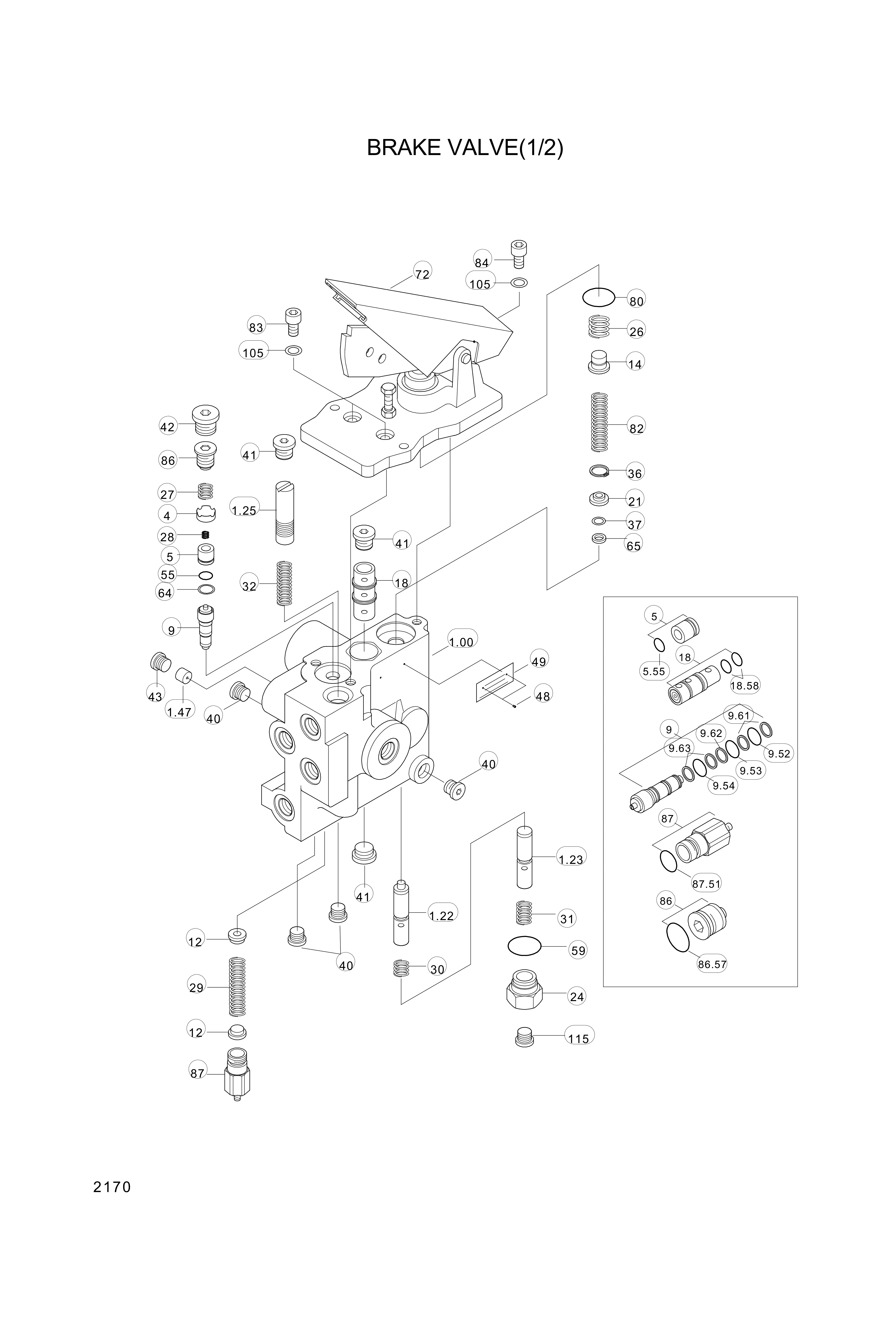 drawing for Hyundai Construction Equipment 004178 - SPRING (figure 1)