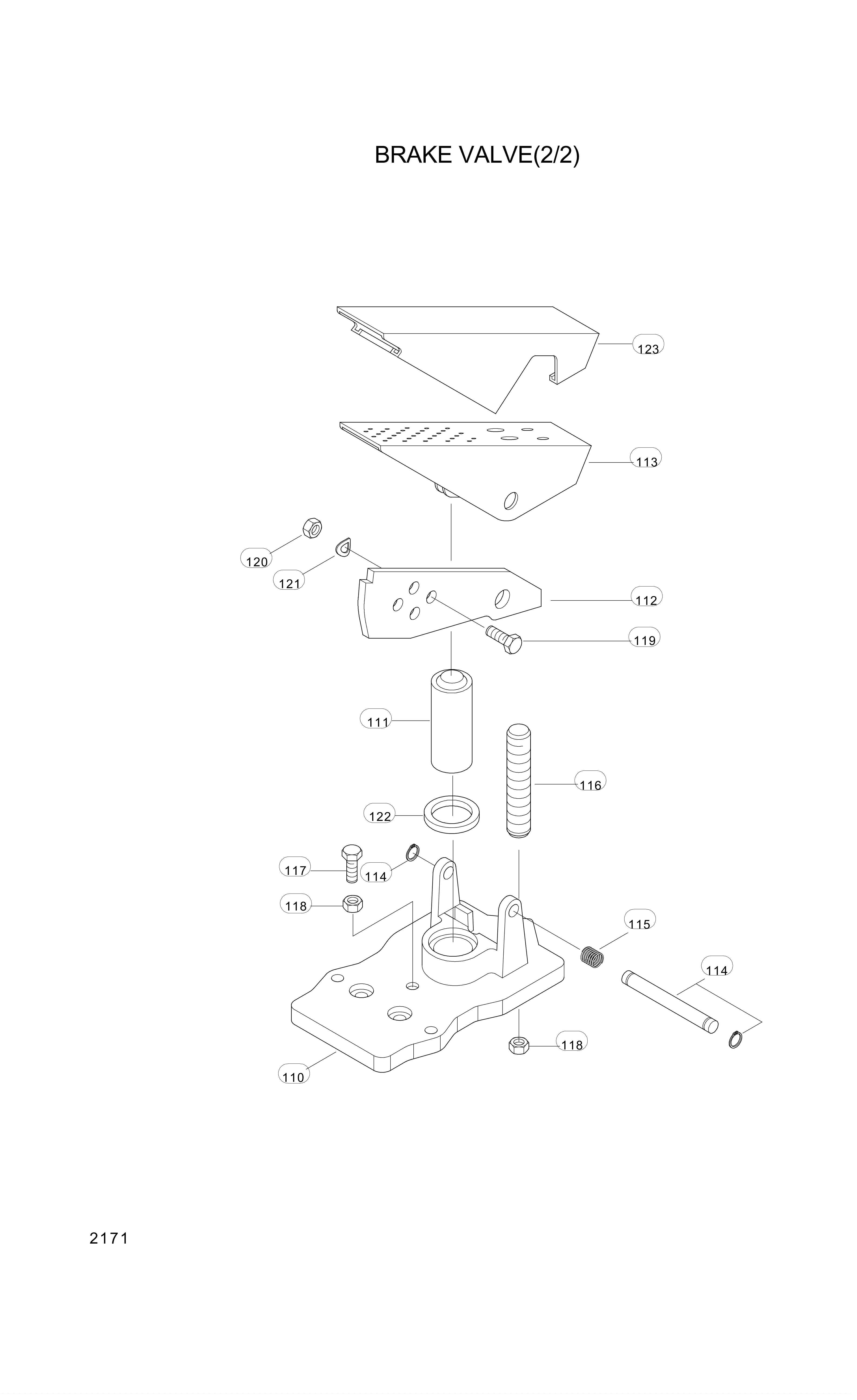 drawing for Hyundai Construction Equipment 620689 - PLATE (figure 1)