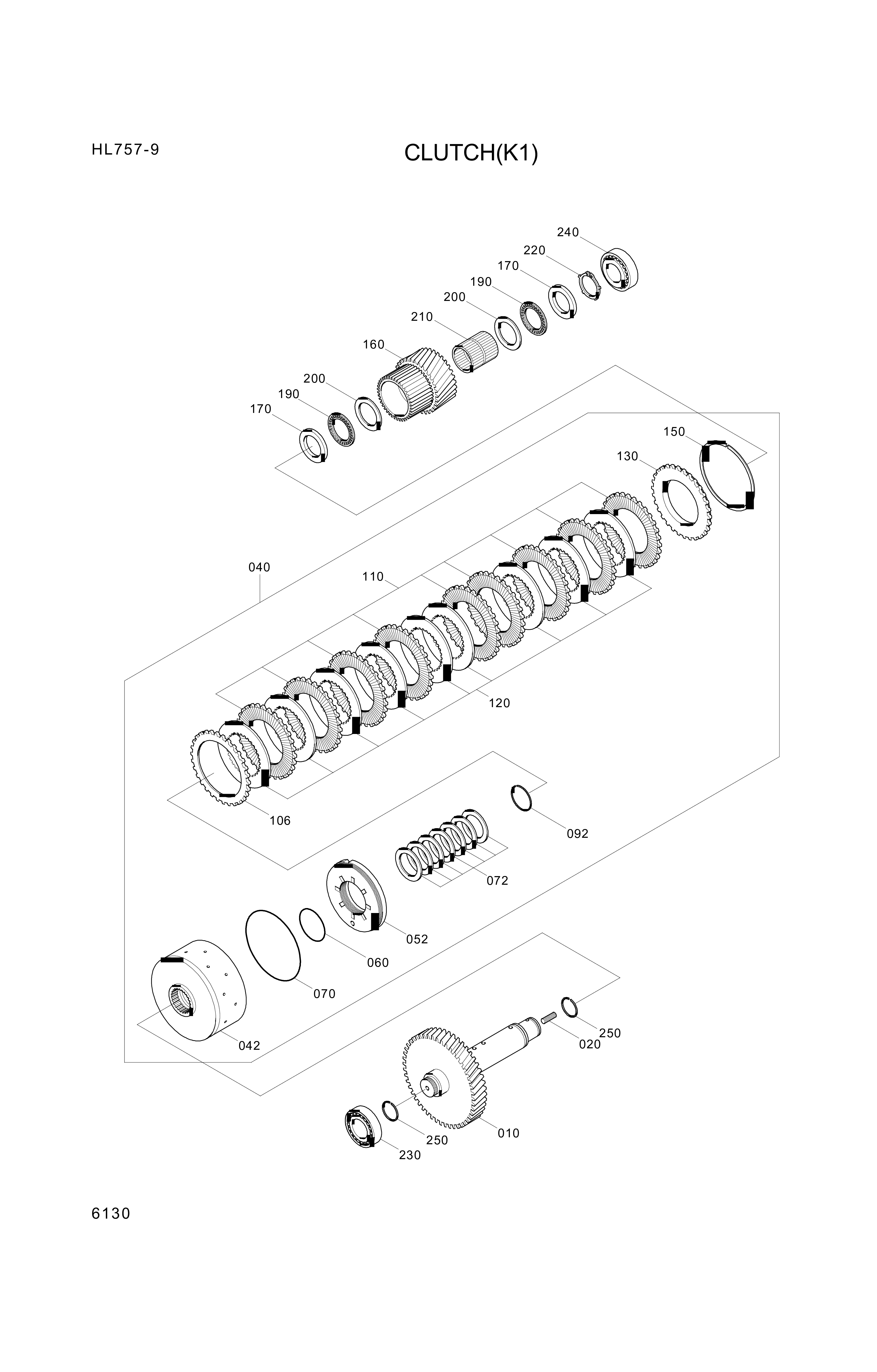 drawing for Hyundai Construction Equipment ZGAQ-00823 - IDLER-CLUTCH (figure 2)