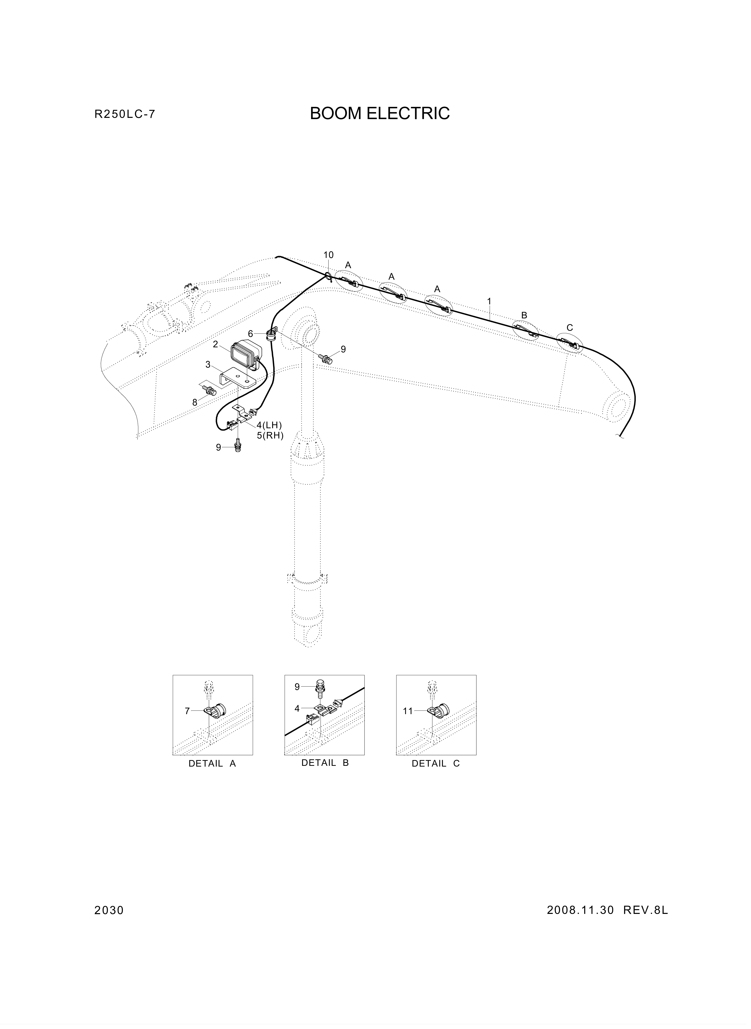 drawing for Hyundai Construction Equipment 21N6-DA0010 - LAMP ASSY-WORK (figure 1)