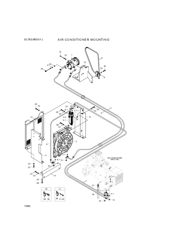 drawing for Hyundai Construction Equipment 11LL-90480 - BELT-AIRCON (figure 3)