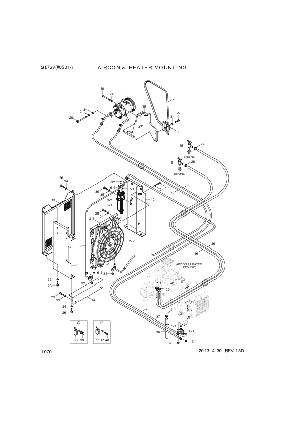 drawing for Hyundai Construction Equipment 11LL-90480 - BELT-AIRCON (figure 4)