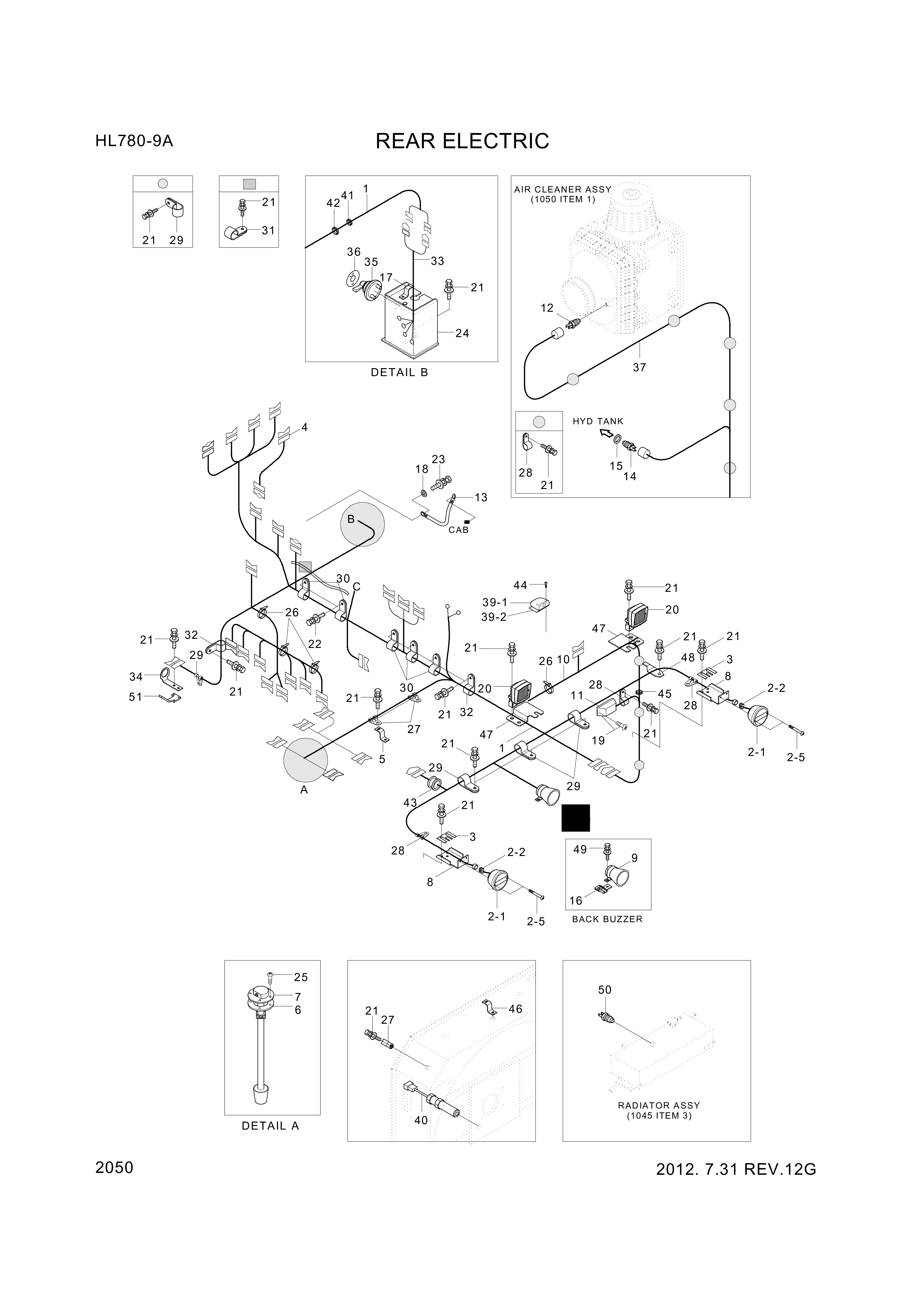 drawing for Hyundai Construction Equipment Q101553000 - Sensor-Air Cleaner (figure 5)