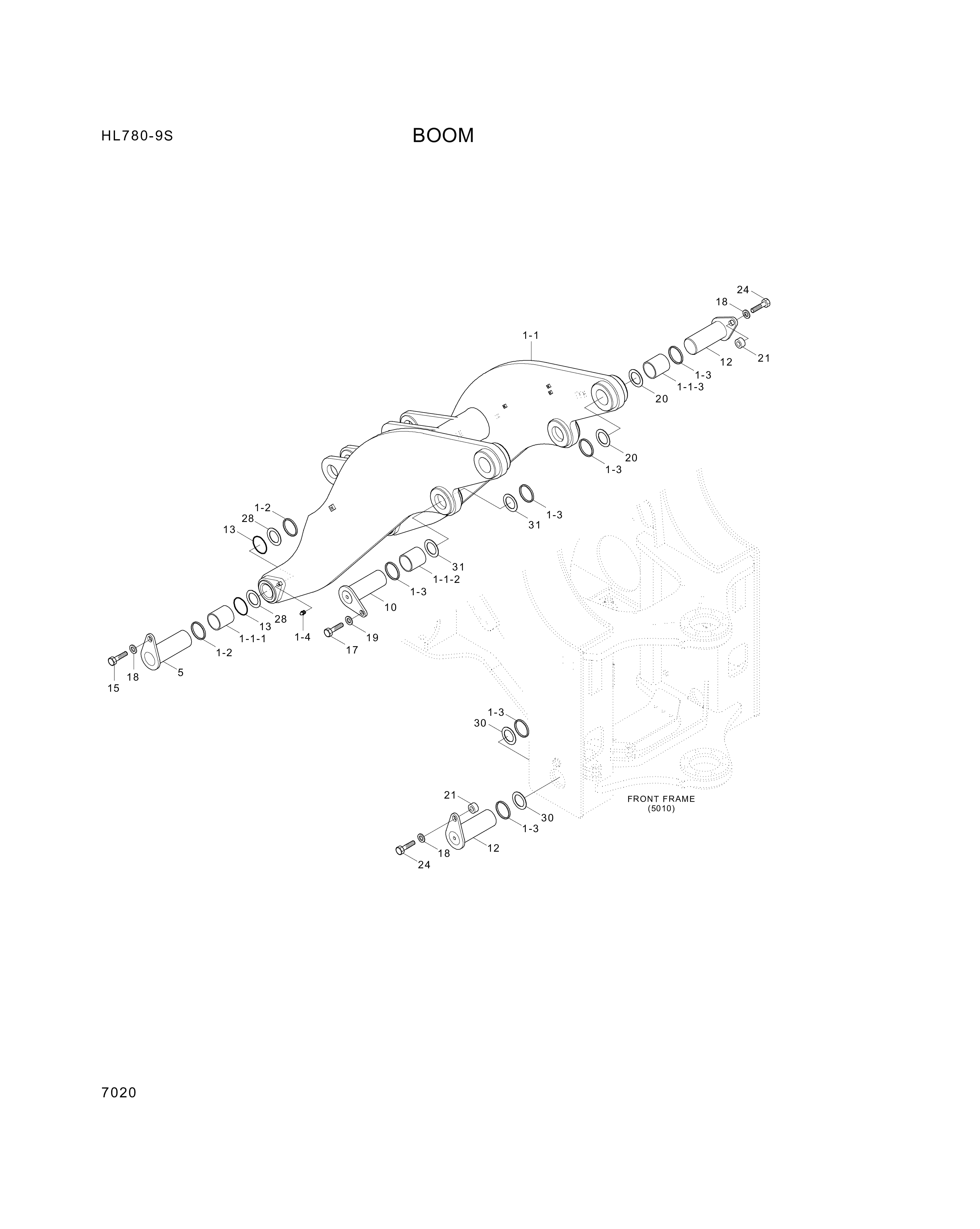 drawing for Hyundai Construction Equipment 61LQ-10150 - PIN-JOINT