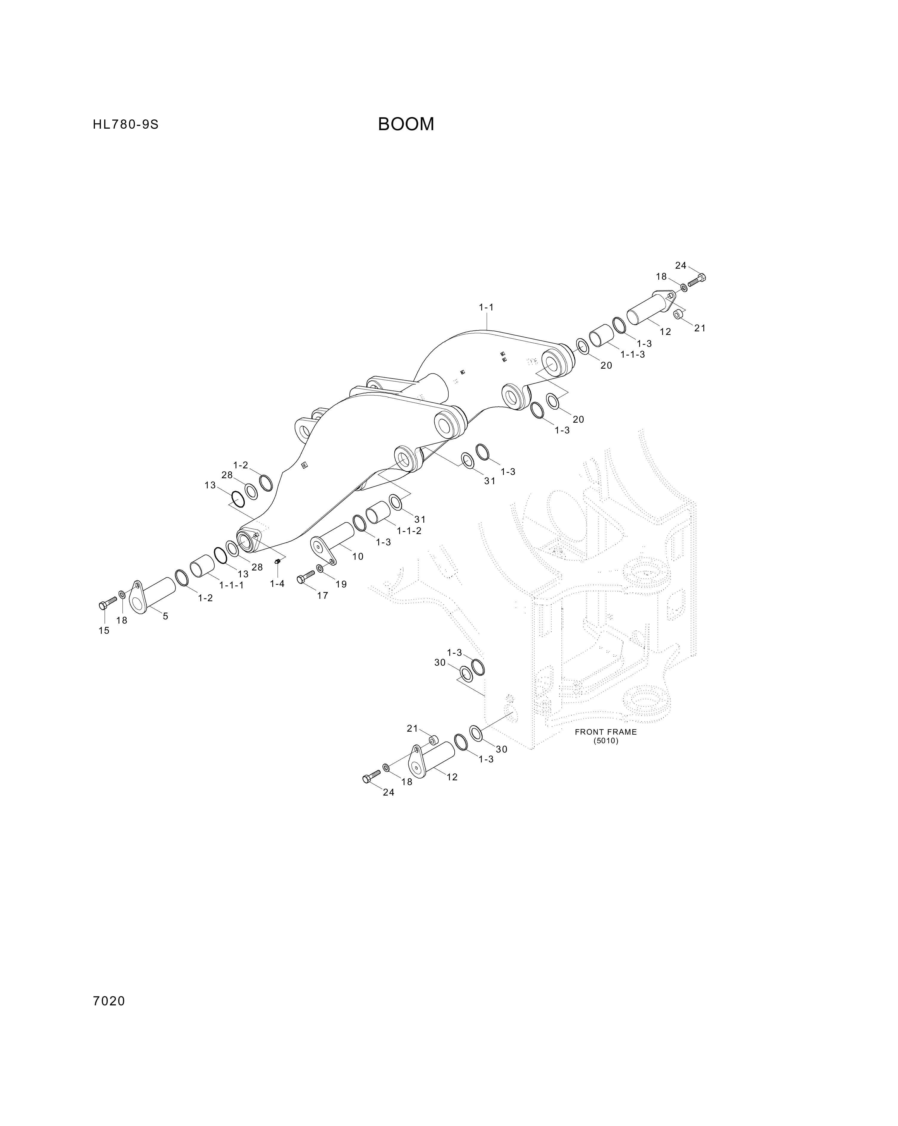 drawing for Hyundai Construction Equipment S391-110160 - SHIM-ROUND 1.0 (figure 1)