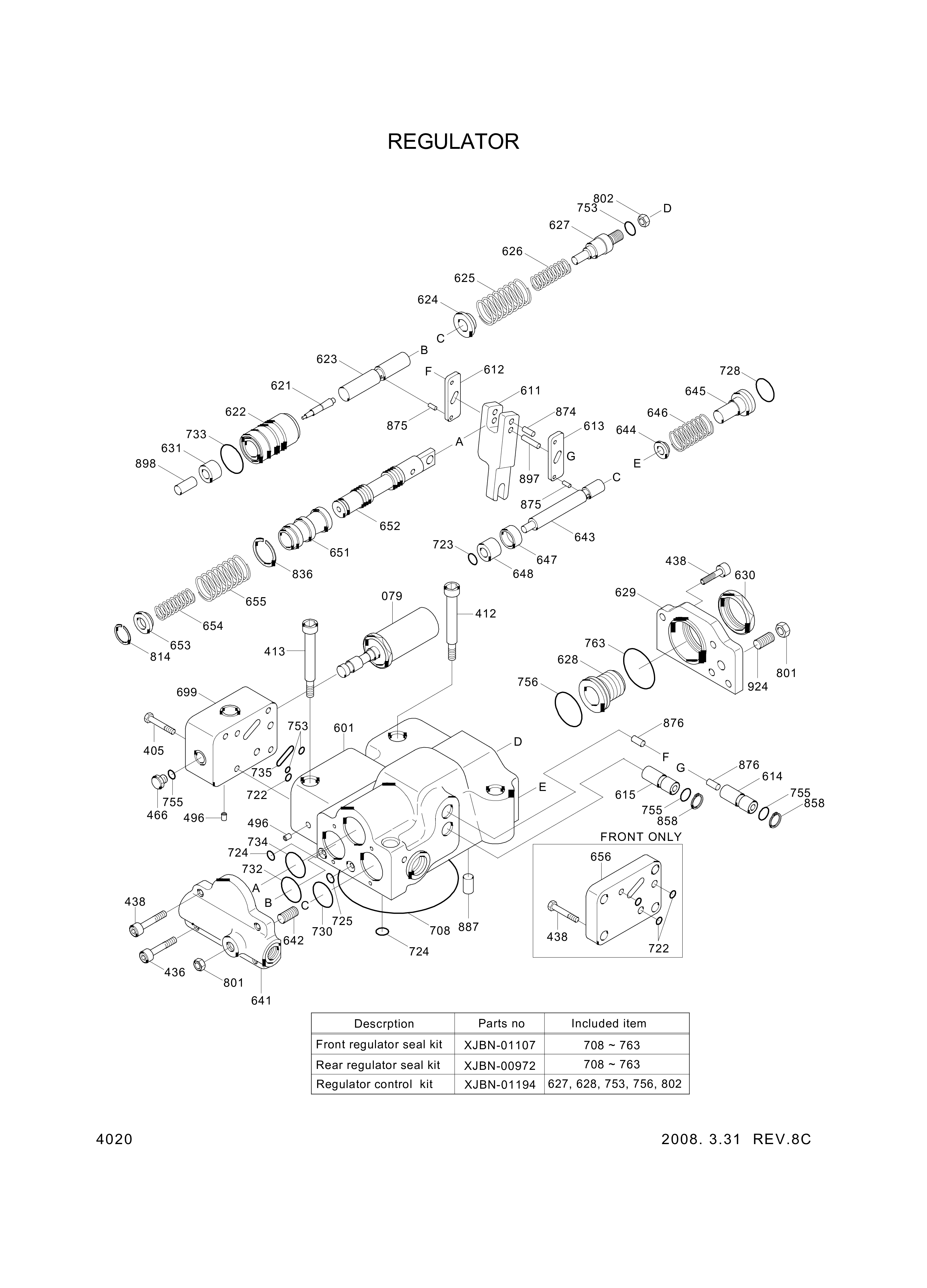 drawing for Hyundai Construction Equipment XJBN-00269 - SCREW-SET
