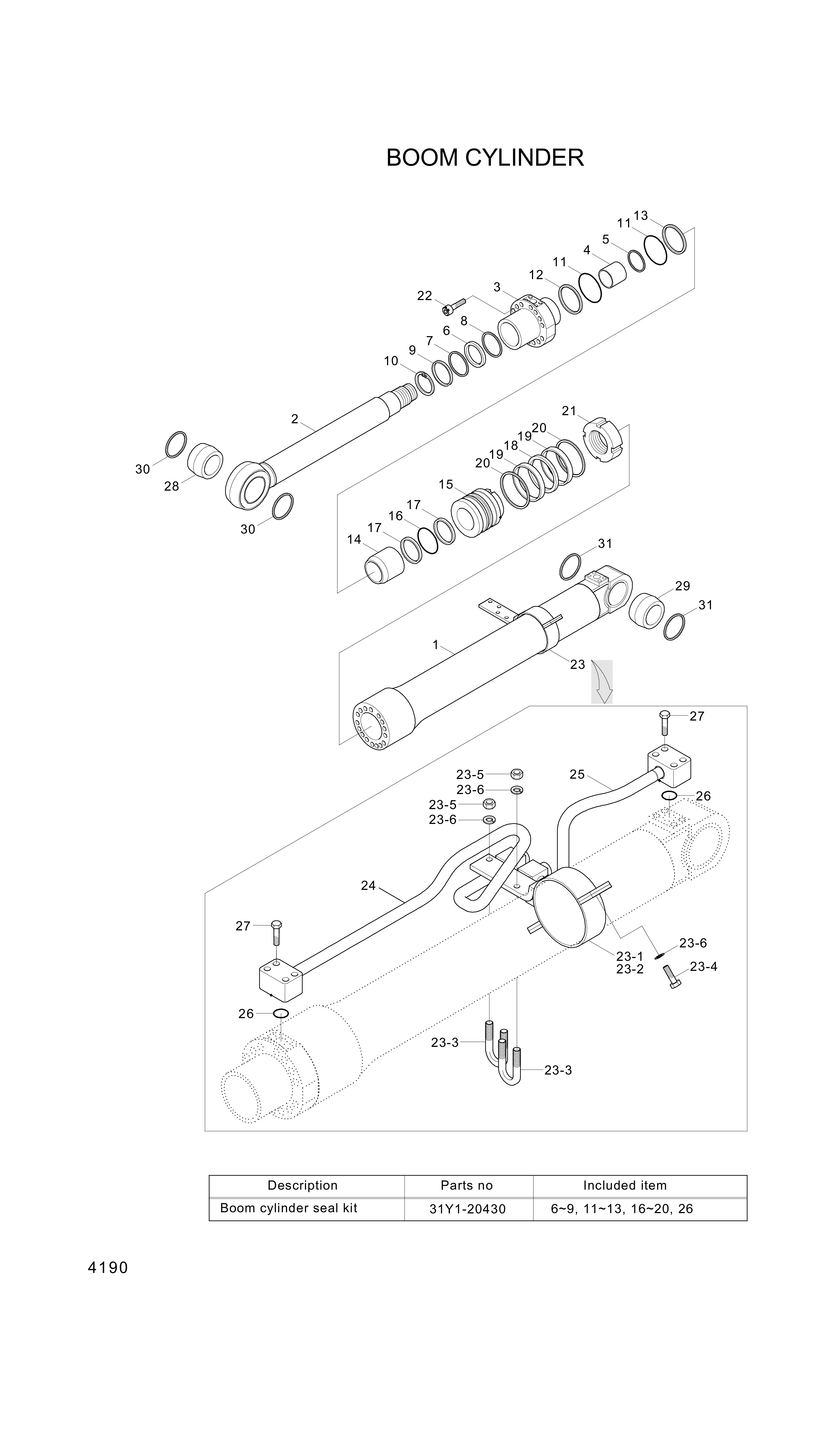 drawing for Hyundai Construction Equipment 331-25 - U-BOLT