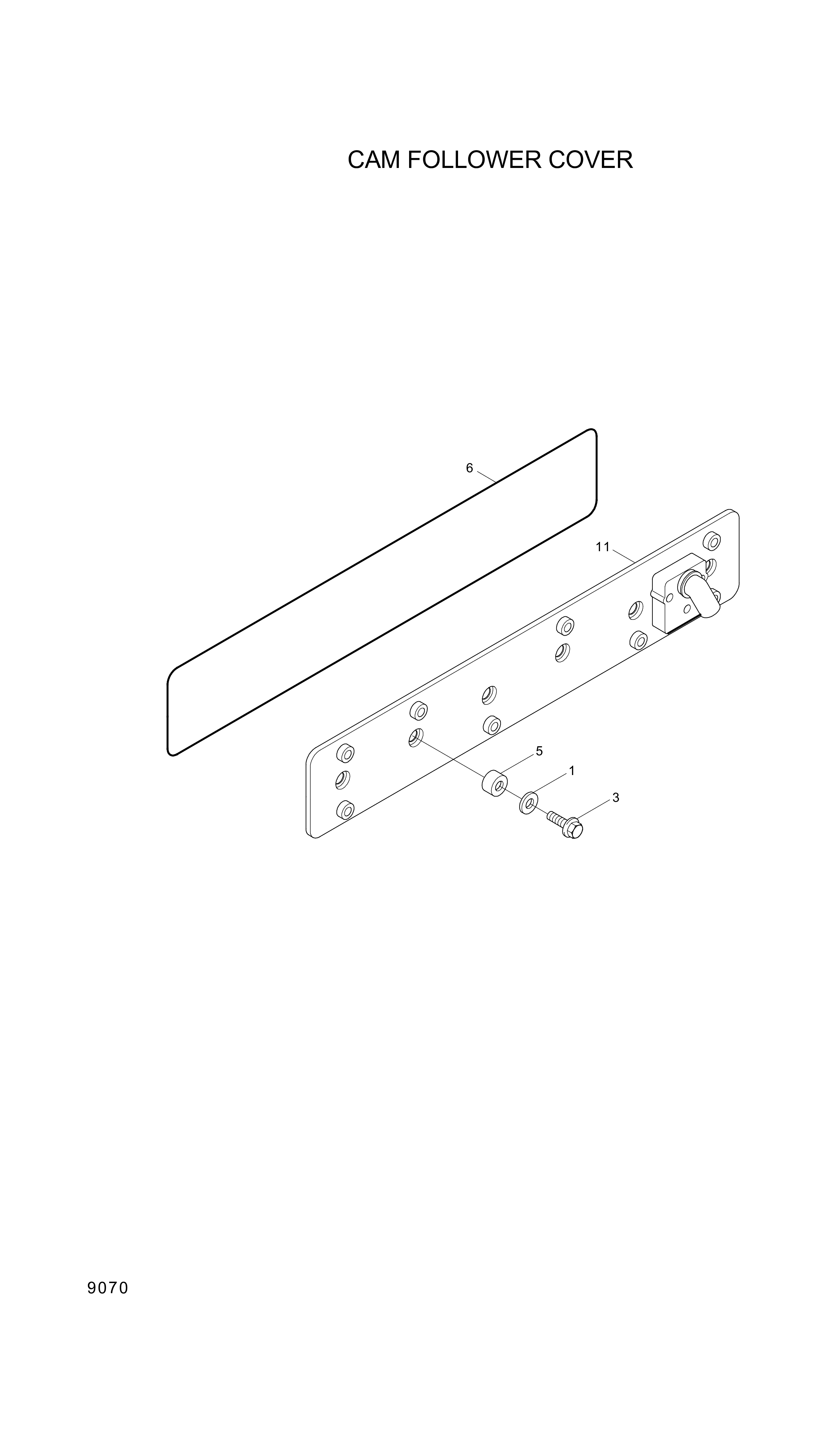 drawing for Hyundai Construction Equipment YUBP-07021 - SCREW (figure 1)