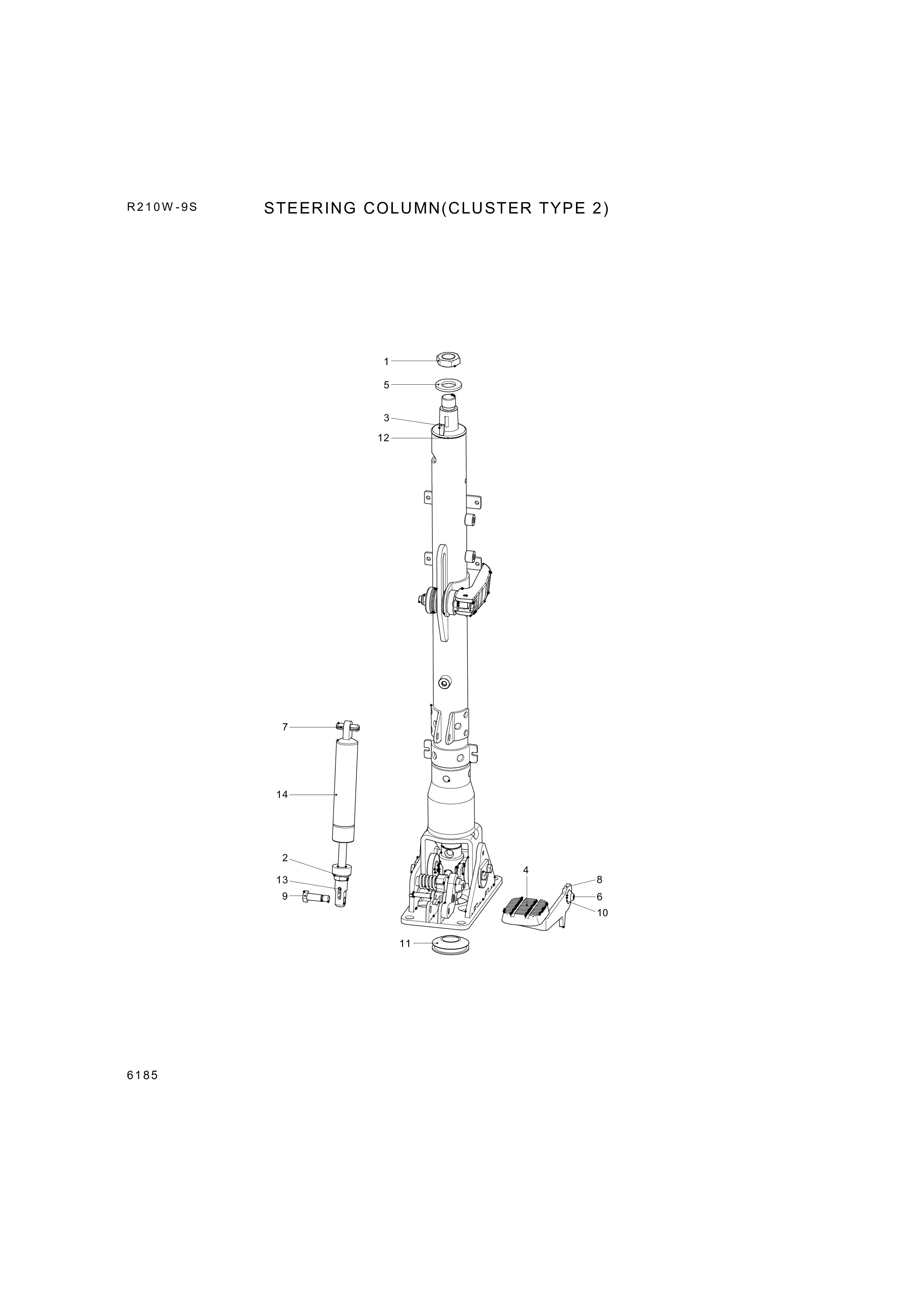 drawing for Hyundai Construction Equipment 0026.0725 - KEY (figure 2)