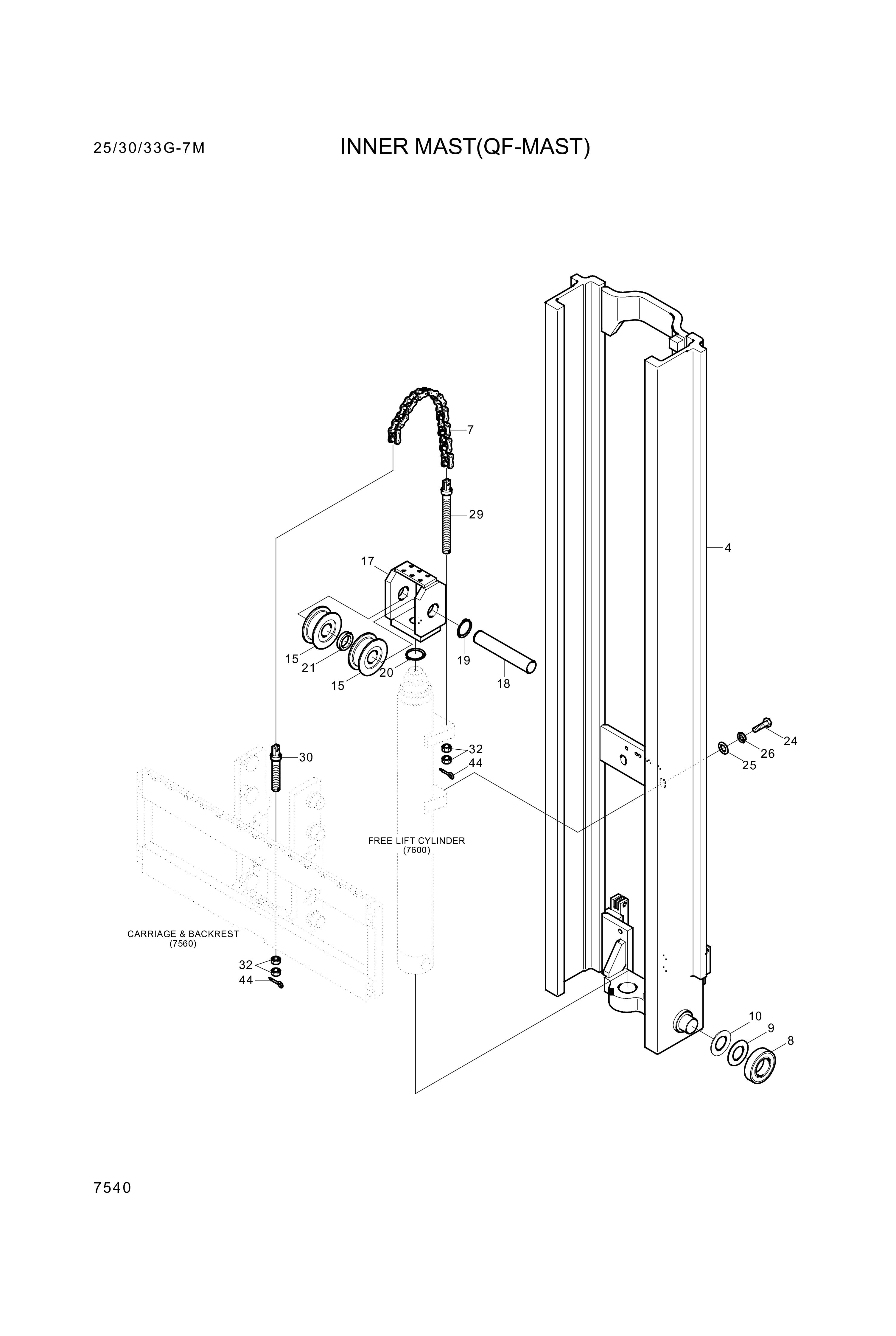 drawing for Hyundai Construction Equipment 61HA-18300 - BOLT-ANCHOR (figure 4)