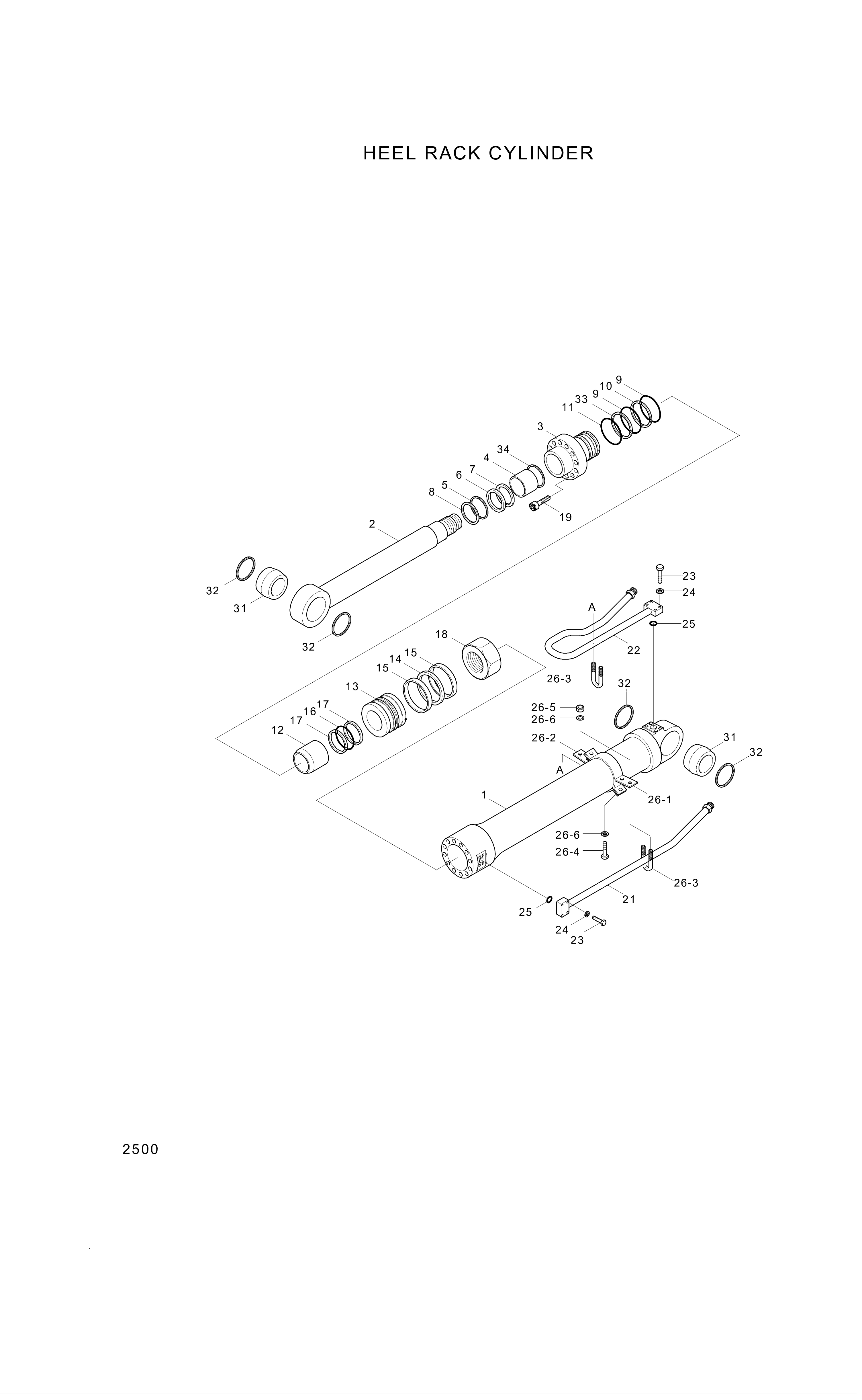 drawing for Hyundai Construction Equipment 341-24 - BOLT