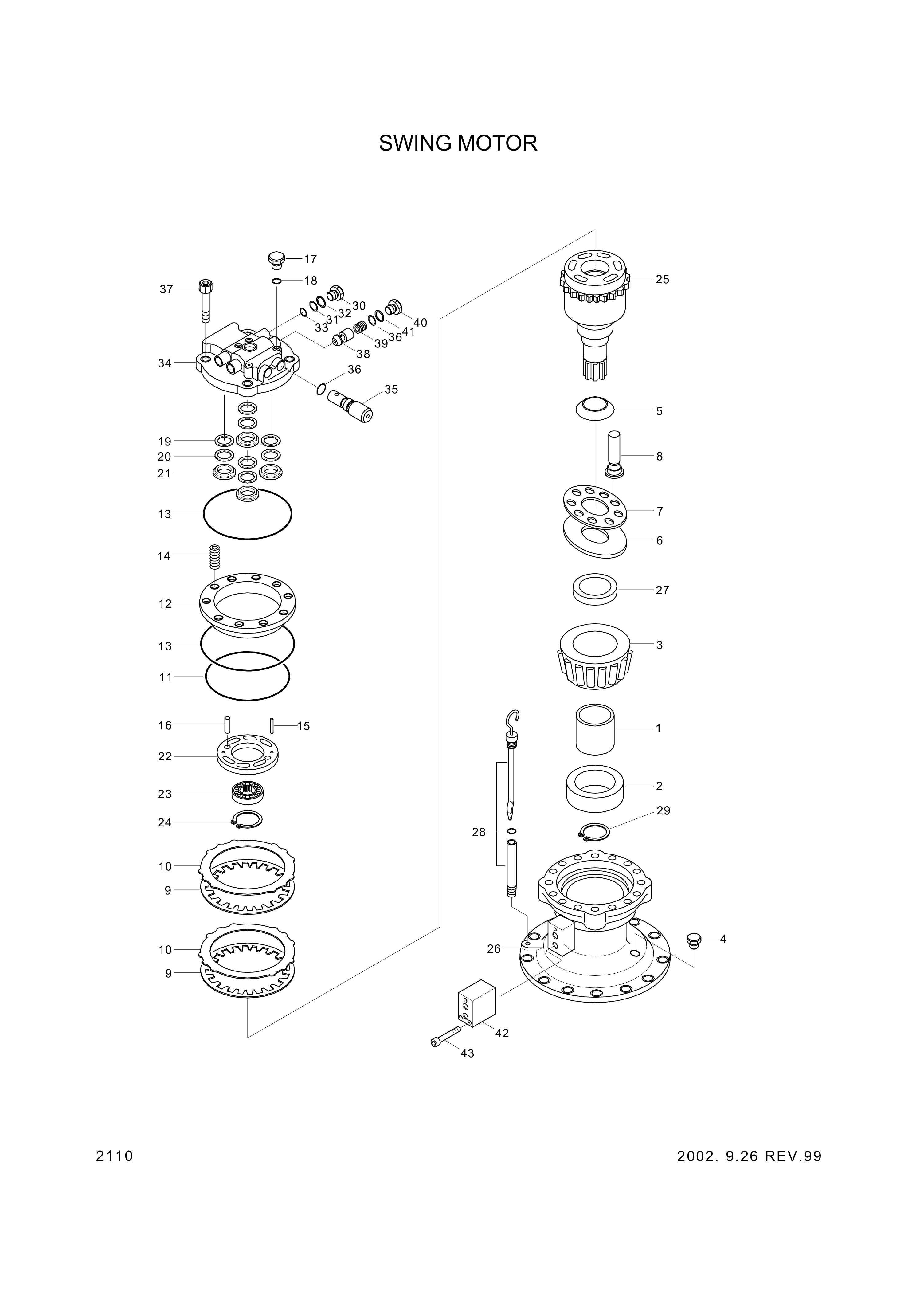 drawing for Hyundai Construction Equipment 3590-288 - SPRING (figure 1)