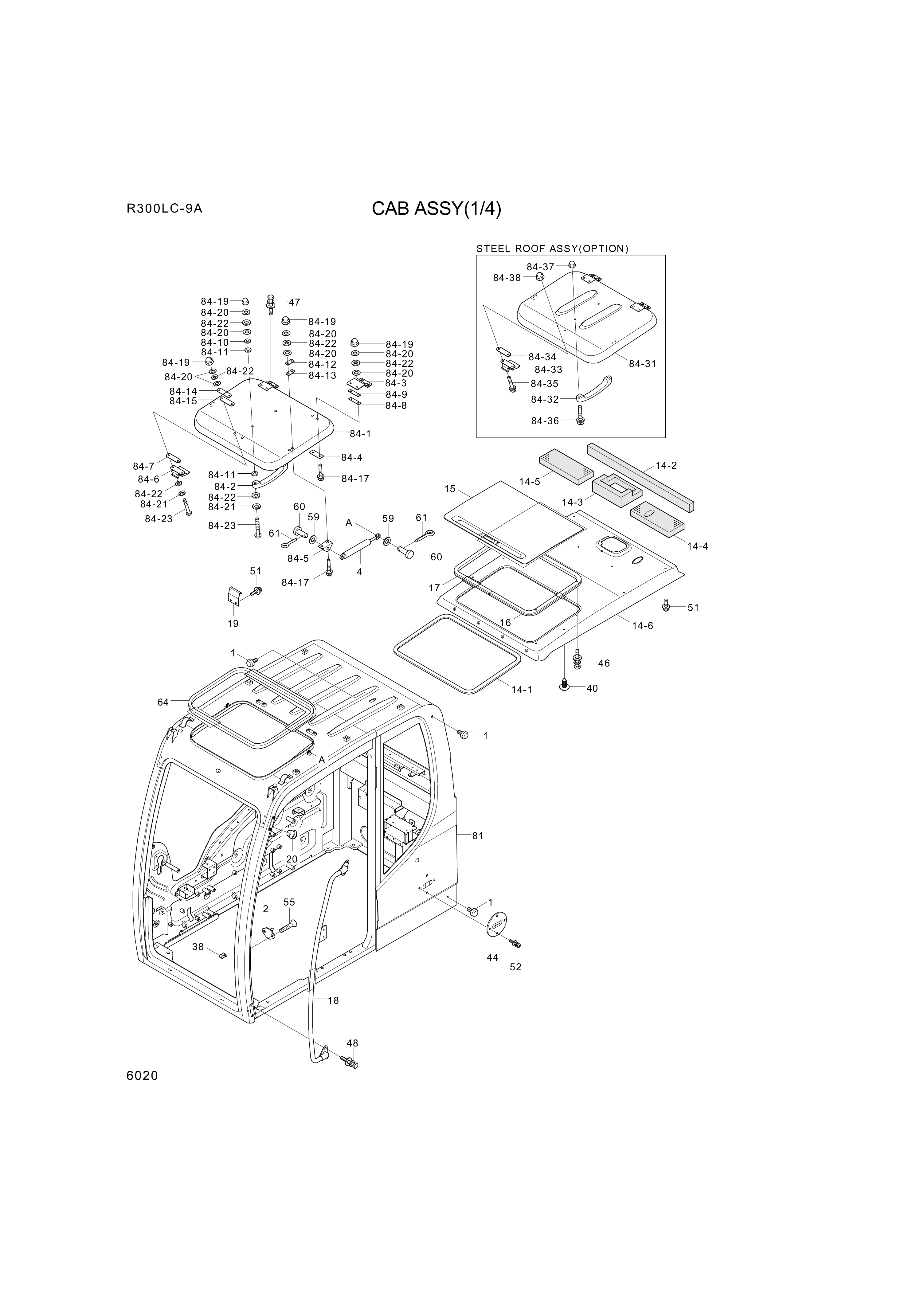 drawing for Hyundai Construction Equipment S291-060006 - NUT-CAP (figure 3)
