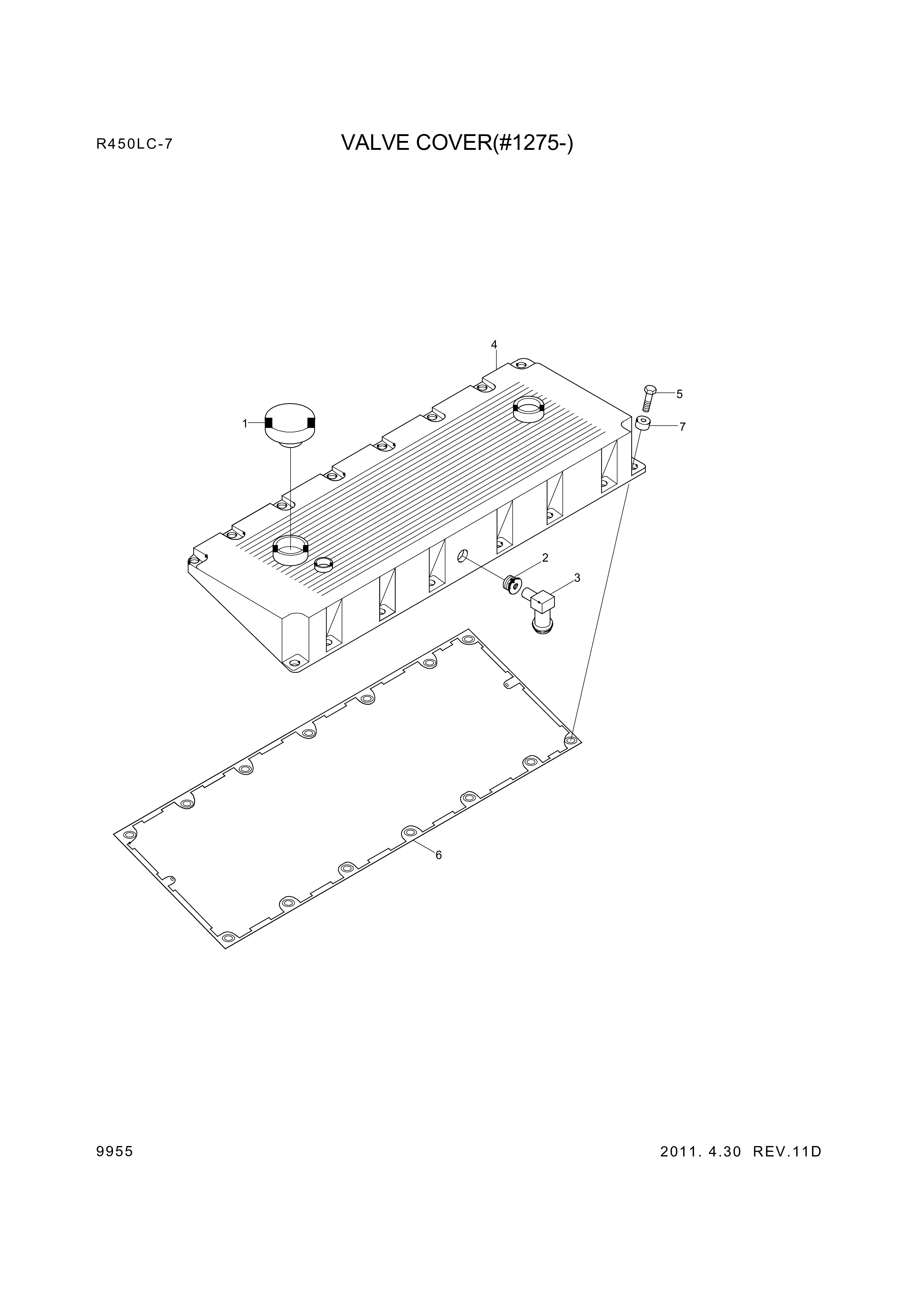 drawing for Hyundai Construction Equipment YUBP-06758 - GASKET (figure 1)