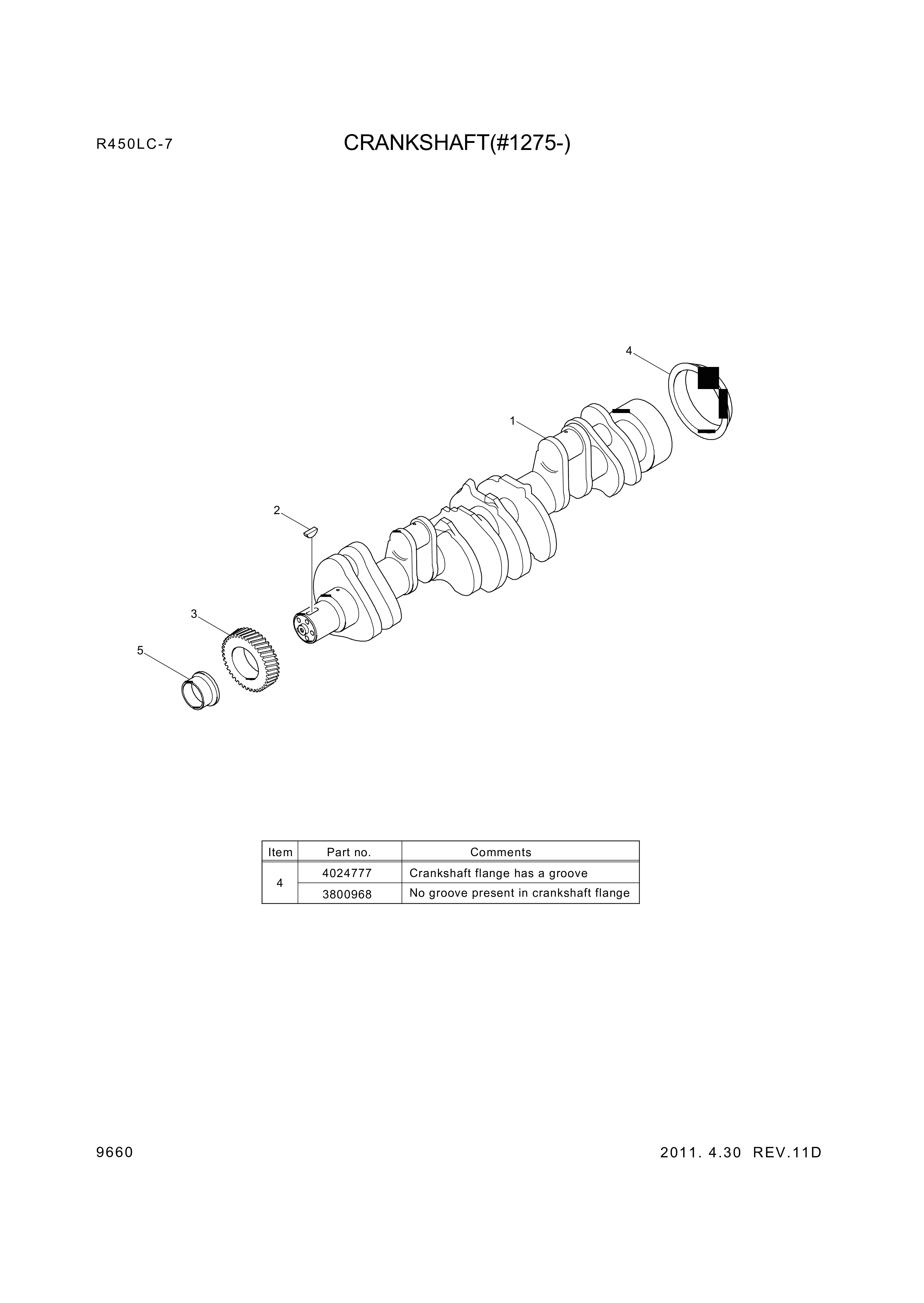 drawing for Hyundai Construction Equipment YUBP-04630 - GEAR-CRANKSHAFT (figure 2)