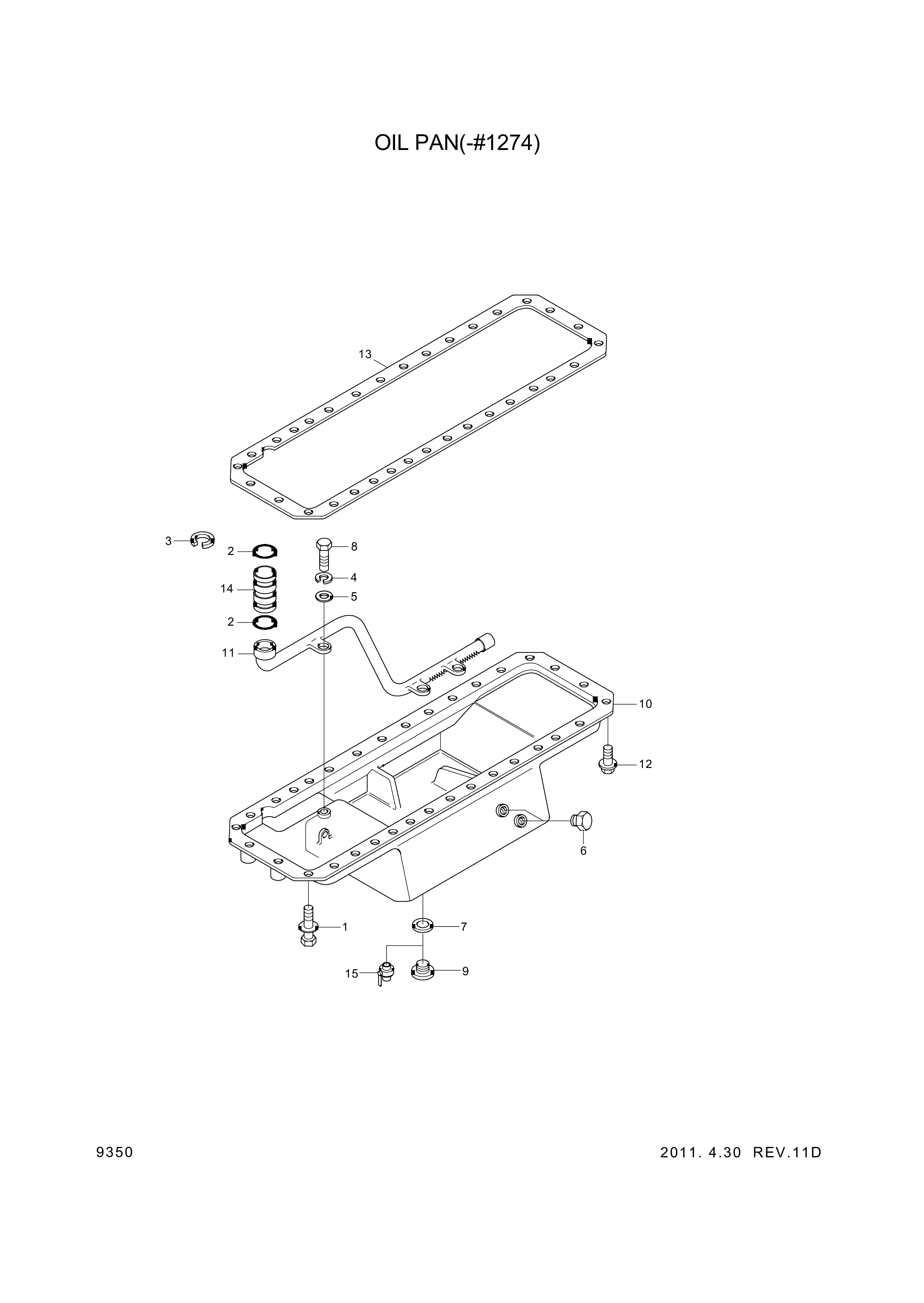 drawing for Hyundai Construction Equipment YUBP-06736 - GASKET (figure 1)