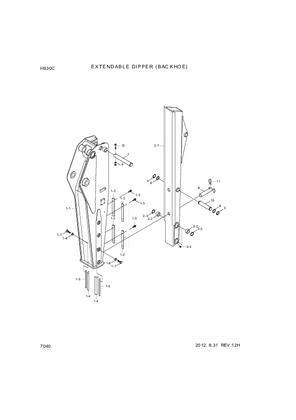 drawing for Hyundai Construction Equipment S255-203006 - NUT-HEX (figure 3)